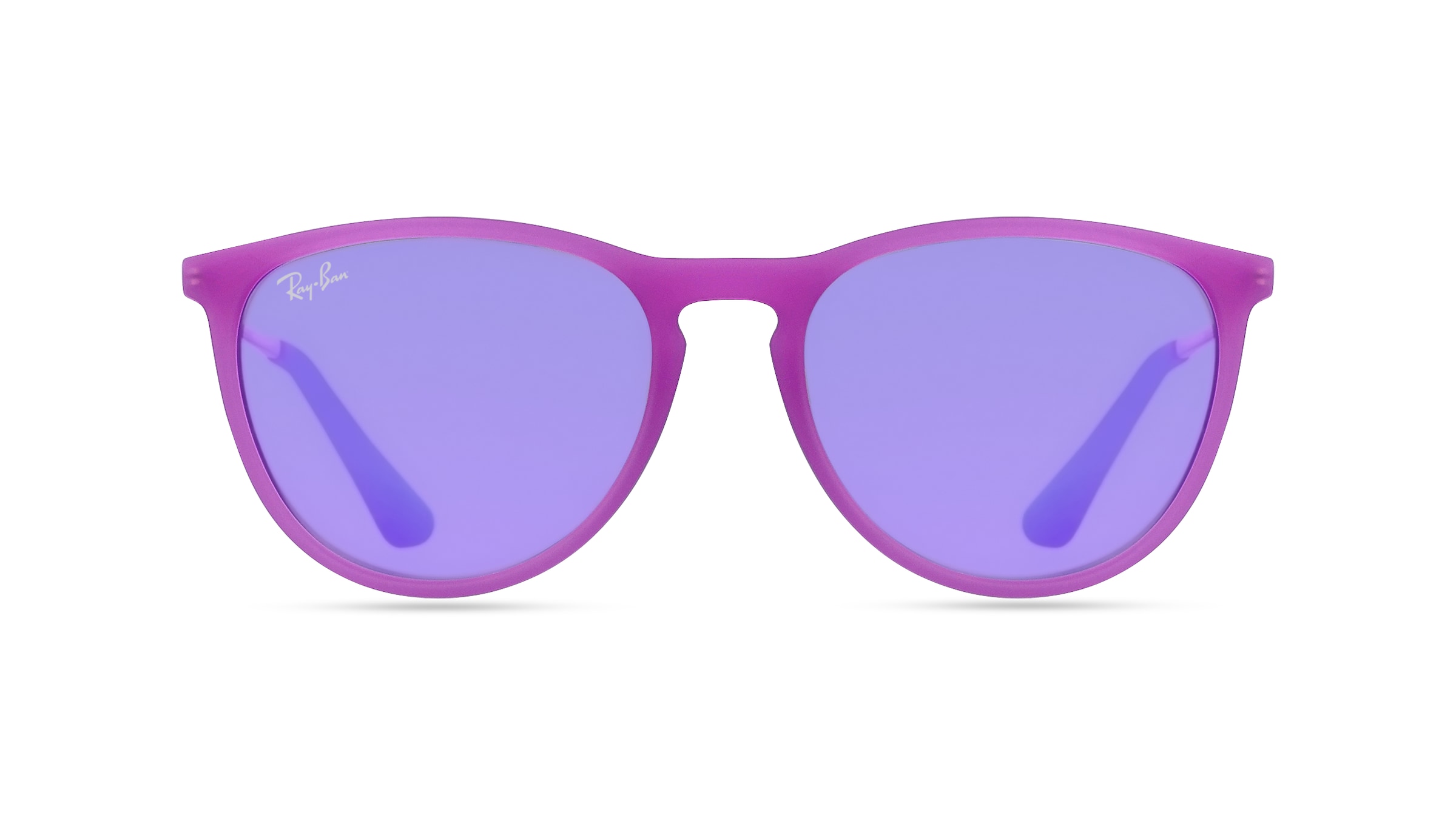 Ray-Ban Junior RJ 9060S ERIKA Jugend-Sonnenbrille Vollrand Panto Kunststoff-Gestell, lila