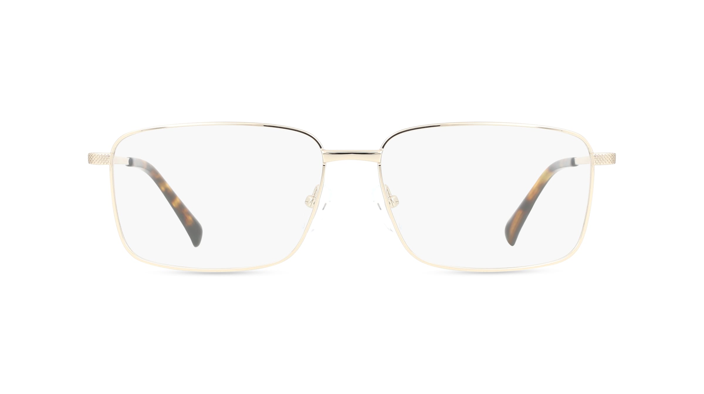 Fielmann BD 555 CL Herren-Brille inkl. Gläser Vollrand Eckig Edelstahl-Gestell 58mm/16mm/145mm, gold