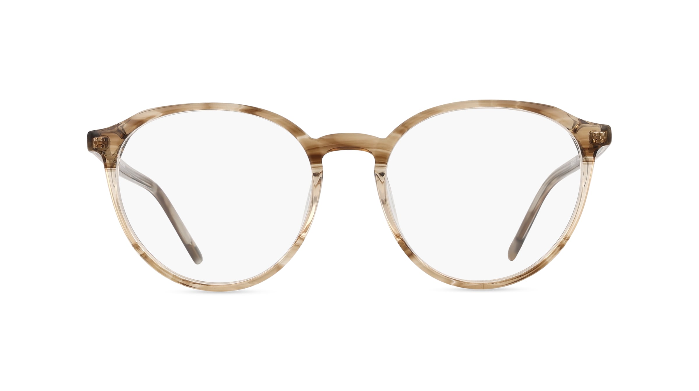 JOOP! JP 1200 Unisex-Brille inkl. Gläser Vollrand Rund Acetat-Gestell 51mm/17mm/140mm, braun