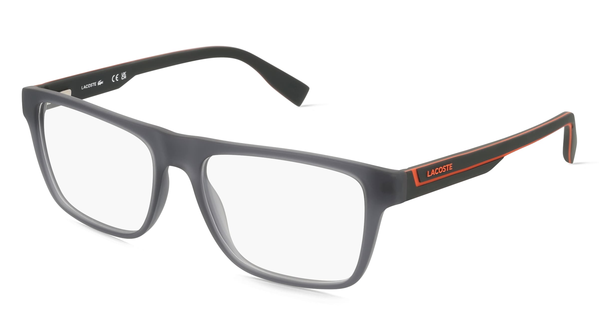 Lacoste L2951 Unisex-Brille inkl. Gläser Vollrand Quadratisch Propionat-Gestell 55/17/145, Grau