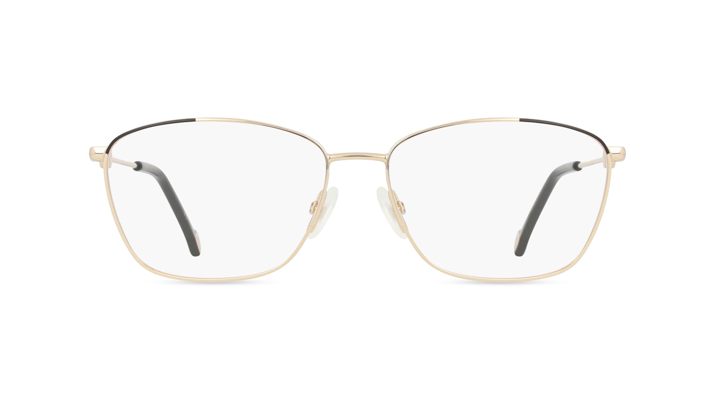 Carolina Herrera CH0060 Damen-Brille inkl. Gläser Vollrand Eckig Metall-Gestell 57mm/16mm/145mm, gold