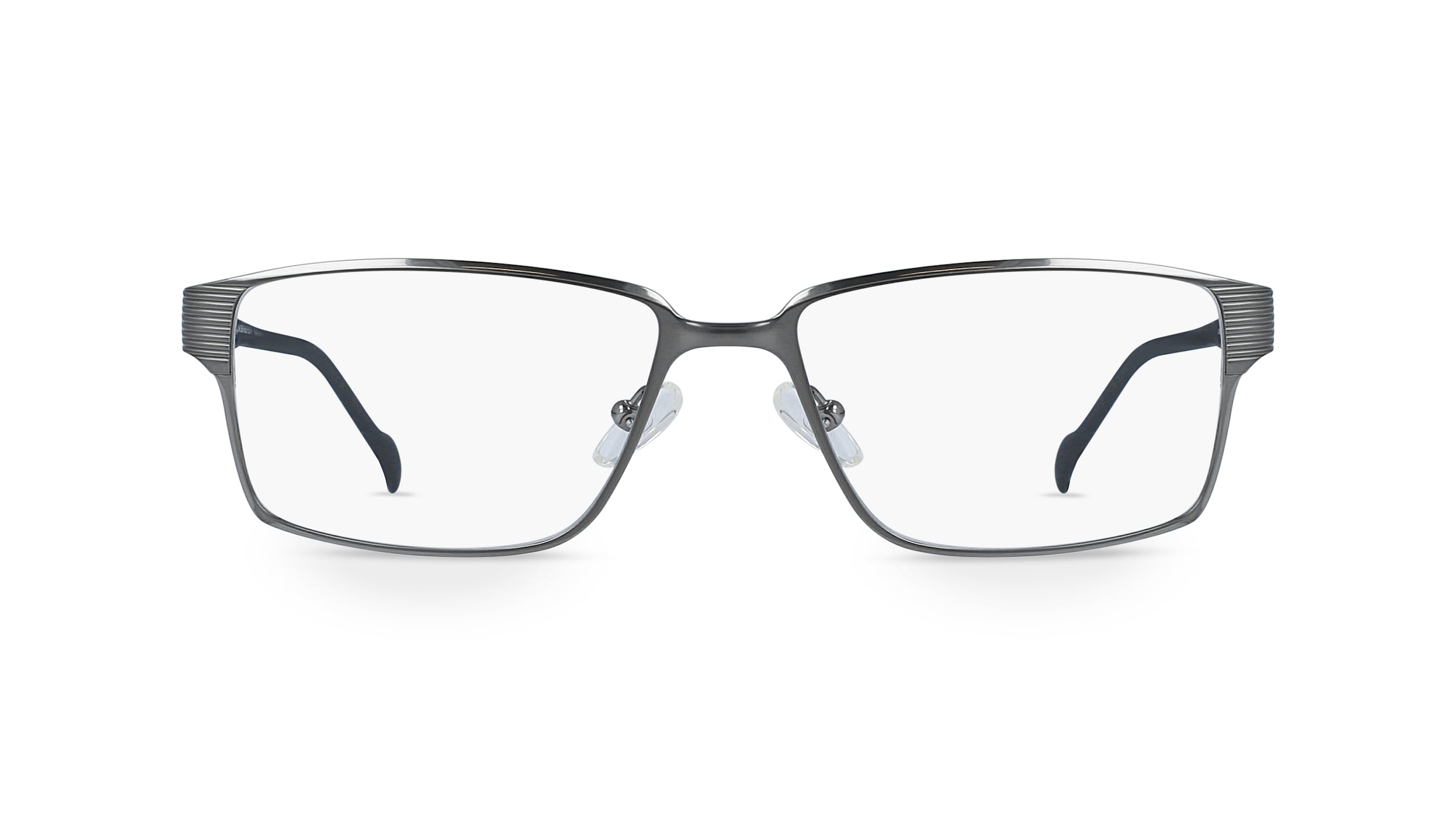 Fielmann COMFORT 065 FLEX TR Herren-Brille inkl. Gläser Vollrand Eckig Titan-Gestell 55mm/16mm/140mm, grau