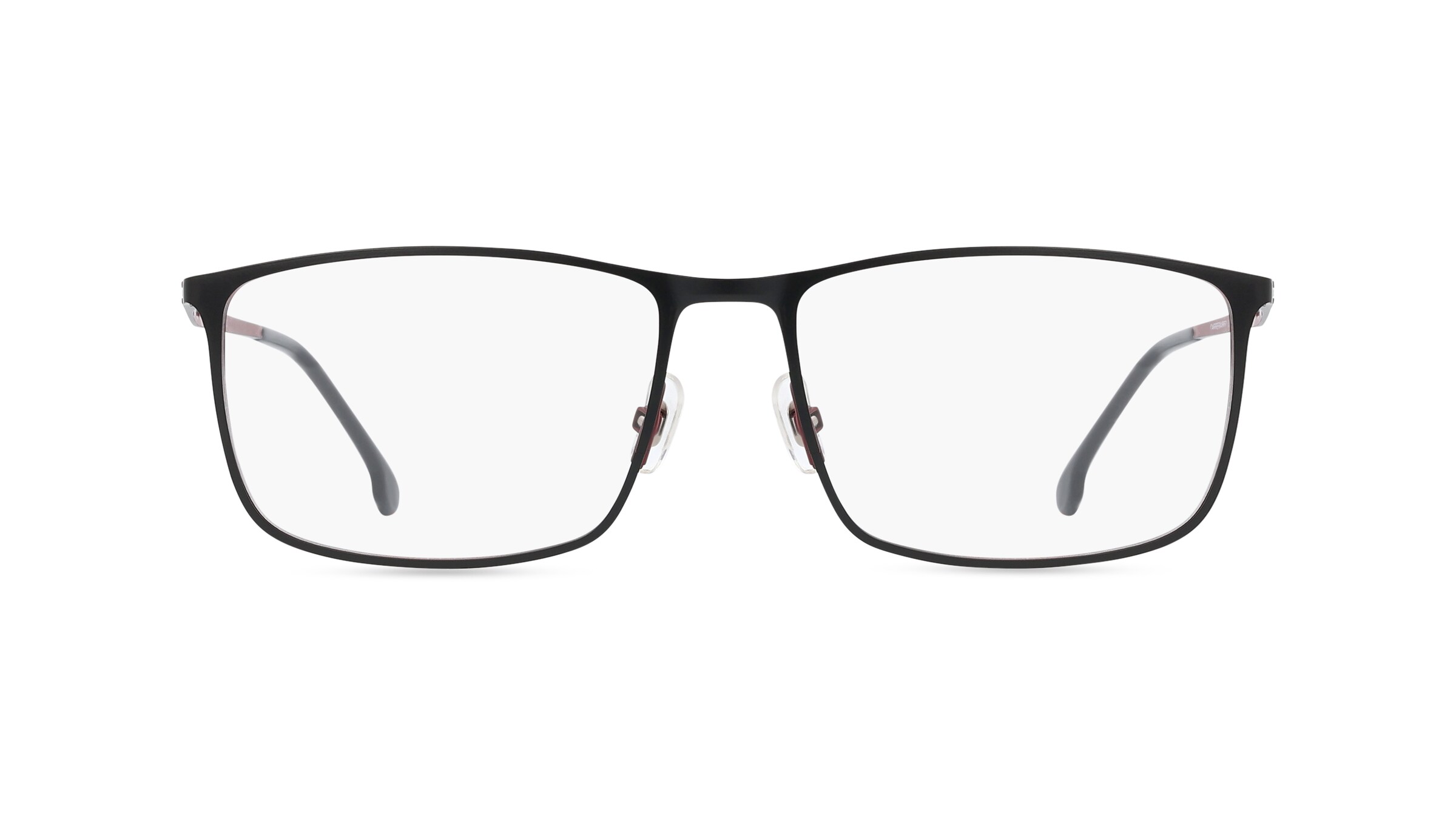 Carrera 8857 Herren-Brille inkl. Gläser Vollrand Eckig Titan-Gestell 57mm/17mm/145mm, schwarz