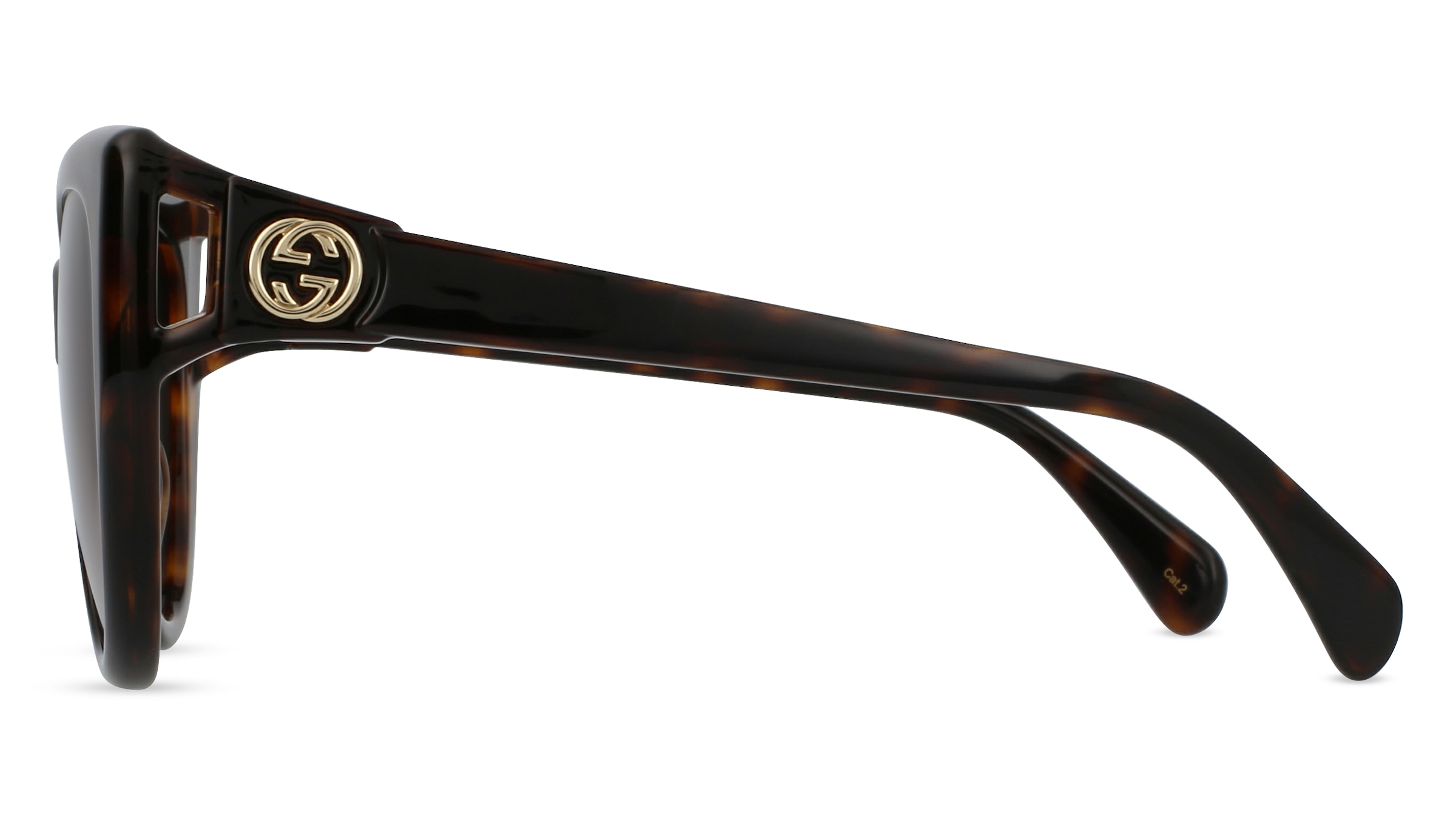 Thumbnail - Gucci GG0877S Unisex-Sonnenbrille Vollrand Butterfly Kunststoff-Gestell, braun