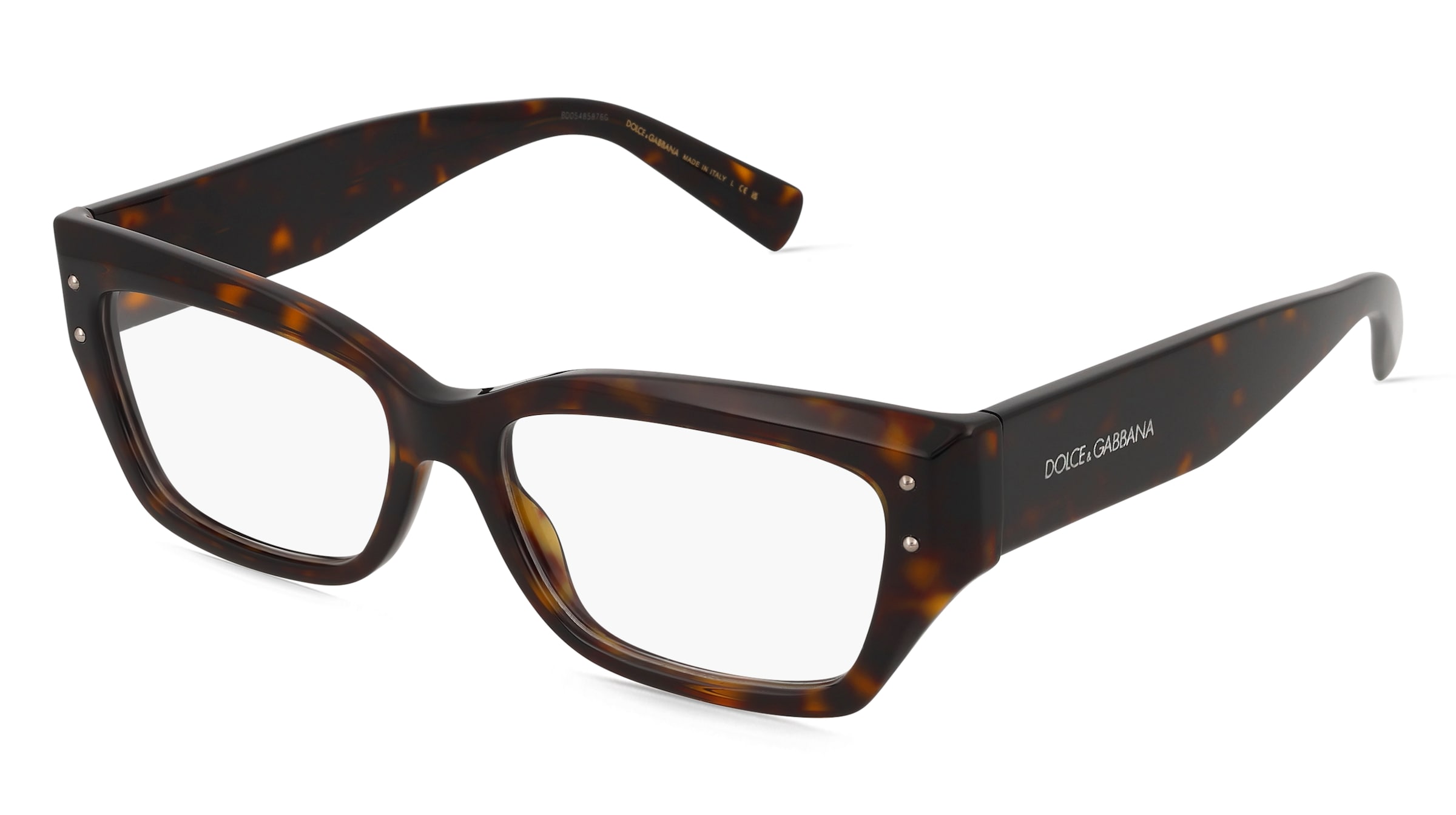 Dolce&amp;Gabbana 0DG3387 Damen-Brille inkl. Gläser Vollrand Quadratisch Acetat-Gestell 53/16/145, Havanna