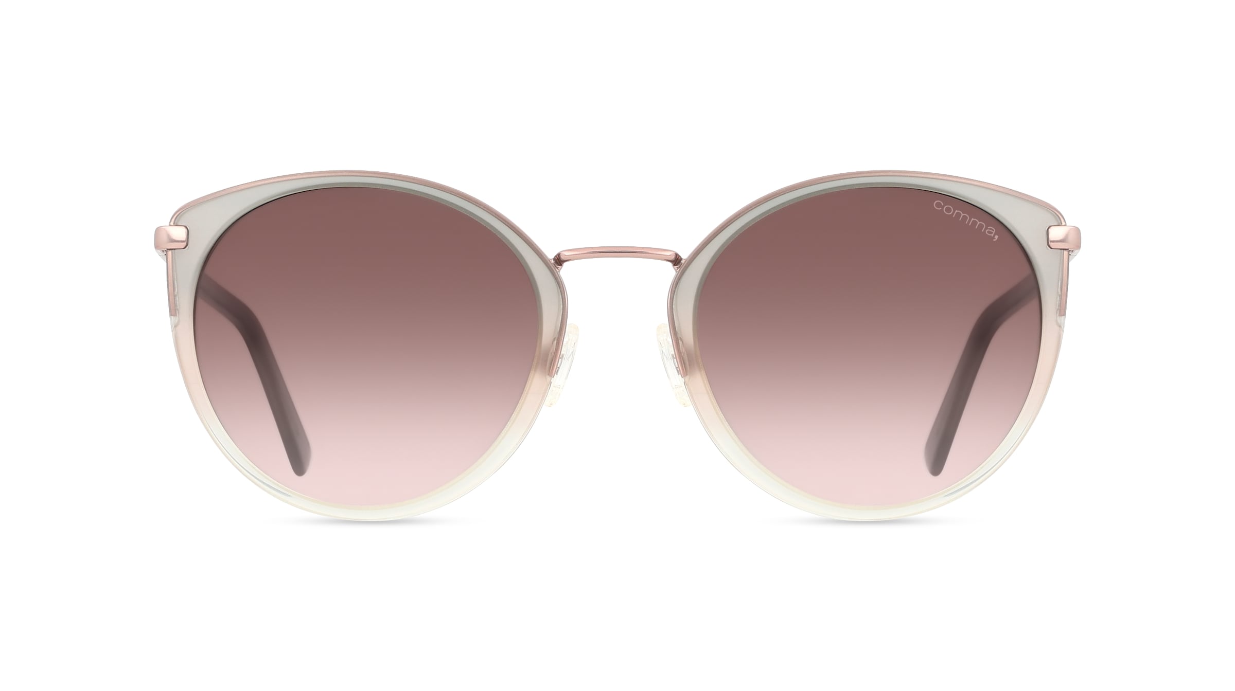 Comma 77176 Damen-Sonnenbrille Vollrand Cateye Kunststoff-Gestell, pink