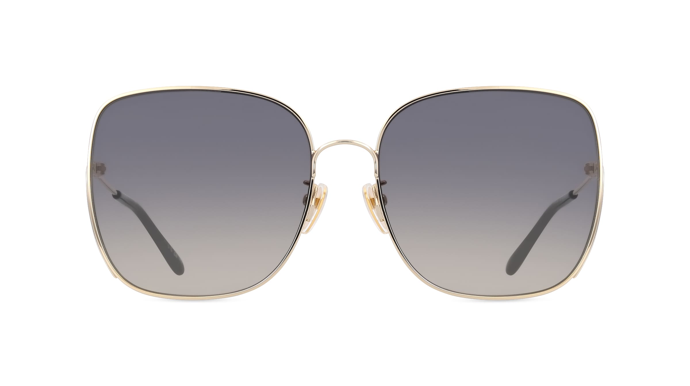 Chloé CH0170SA Damen-Sonnenbrille Vollrand Eckig Metall-Gestell, gold