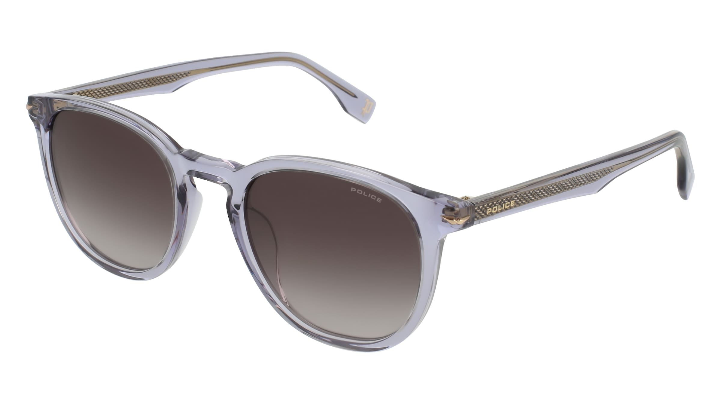 Police SPLU82 Herren-Sonnenbrille Vollrand Quadratisch Acetat-Gestell, Grau