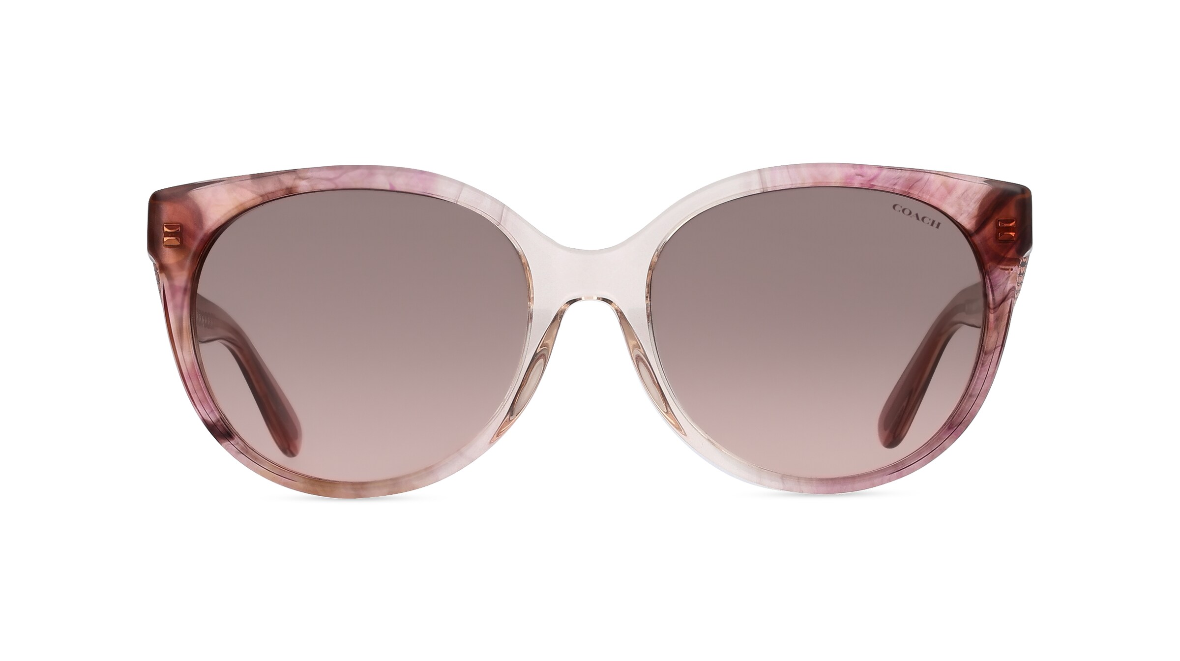 Coach HC8321 Damen-Sonnenbrille Vollrand Butterfly Acetat-Gestell, pink