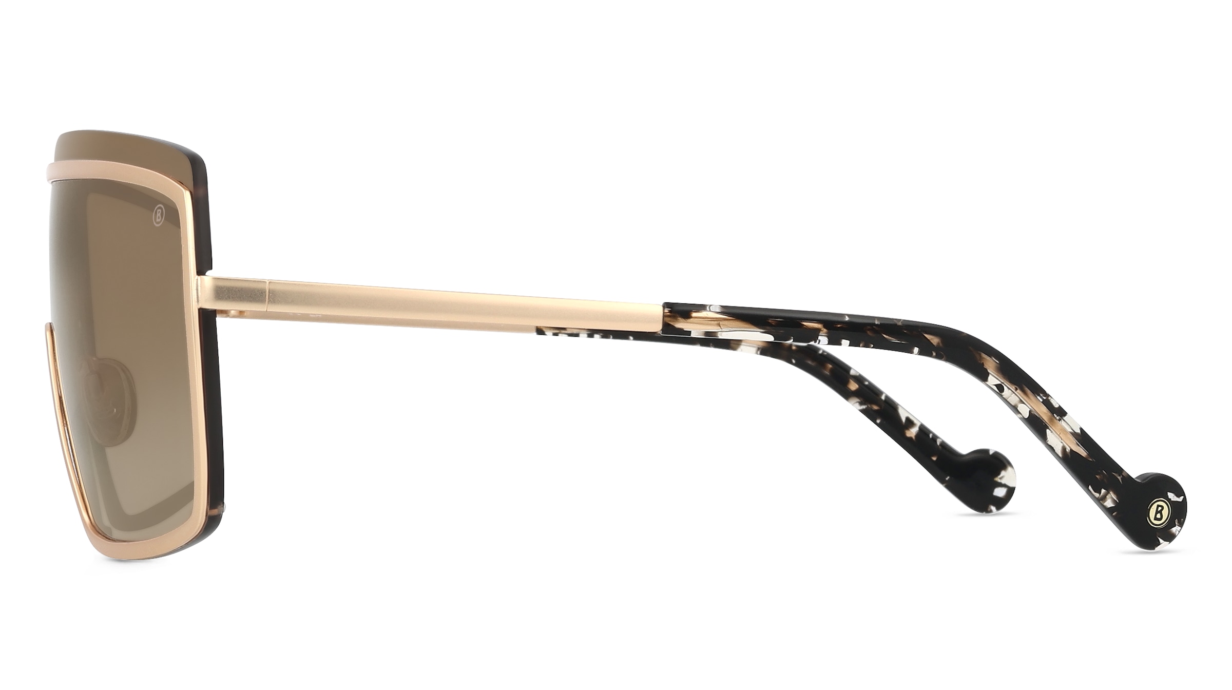Thumbnail - Bogner BO 7325 Unisex-Sonnenbrille Vollrand Monoscheibe Metall-Gestell, gold