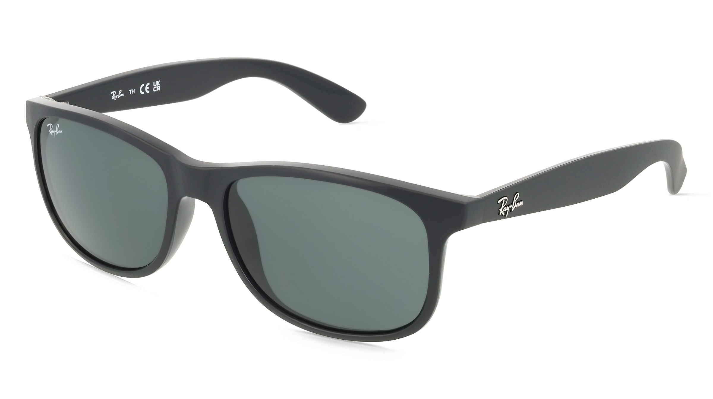 Ray-Ban RB4202 Herren-Sonnenbrille Vollrand Quadratisch Kunststoff-Gestell, Schwarz