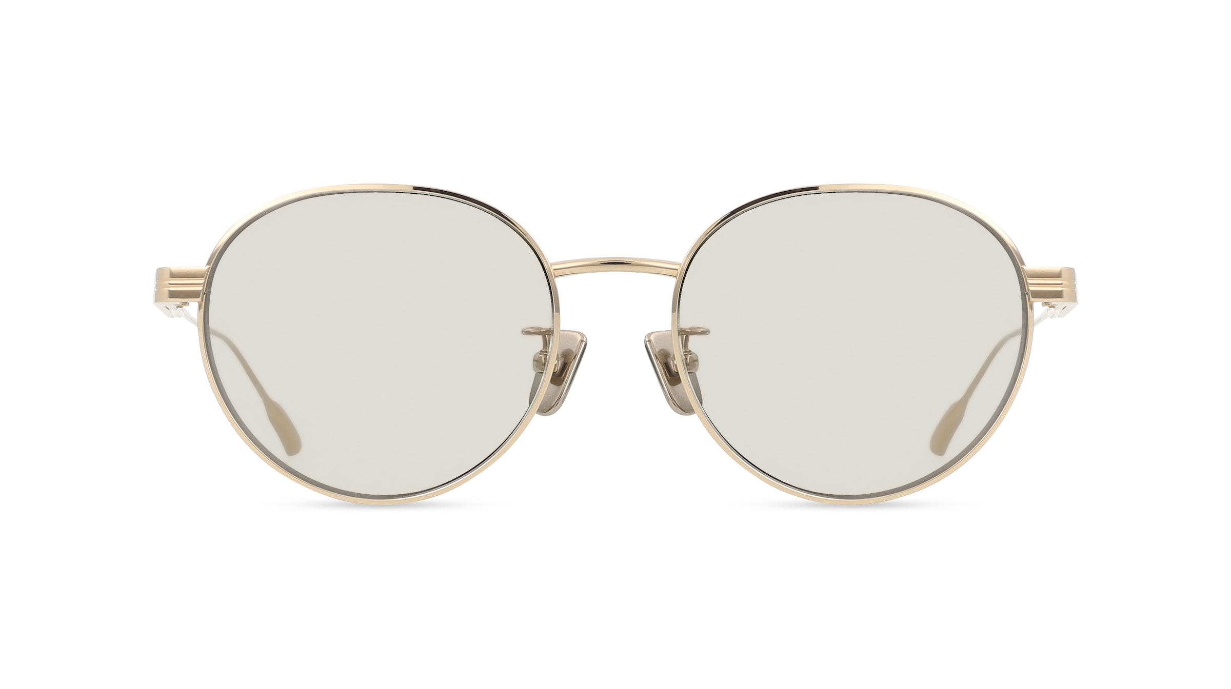 Moncler ME4006TD Subtila Unisex-Sonnenbrille Vollrand Rund Metall-Gestell, gold
