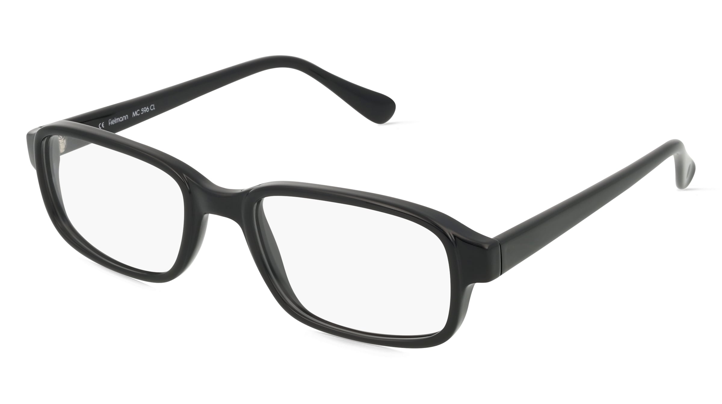 Fielmann MC 596 CL Herren-Brille inkl. Gläser Vollrand Eckig Propionat-Gestell 54mm/21mm/145mm, schwarz