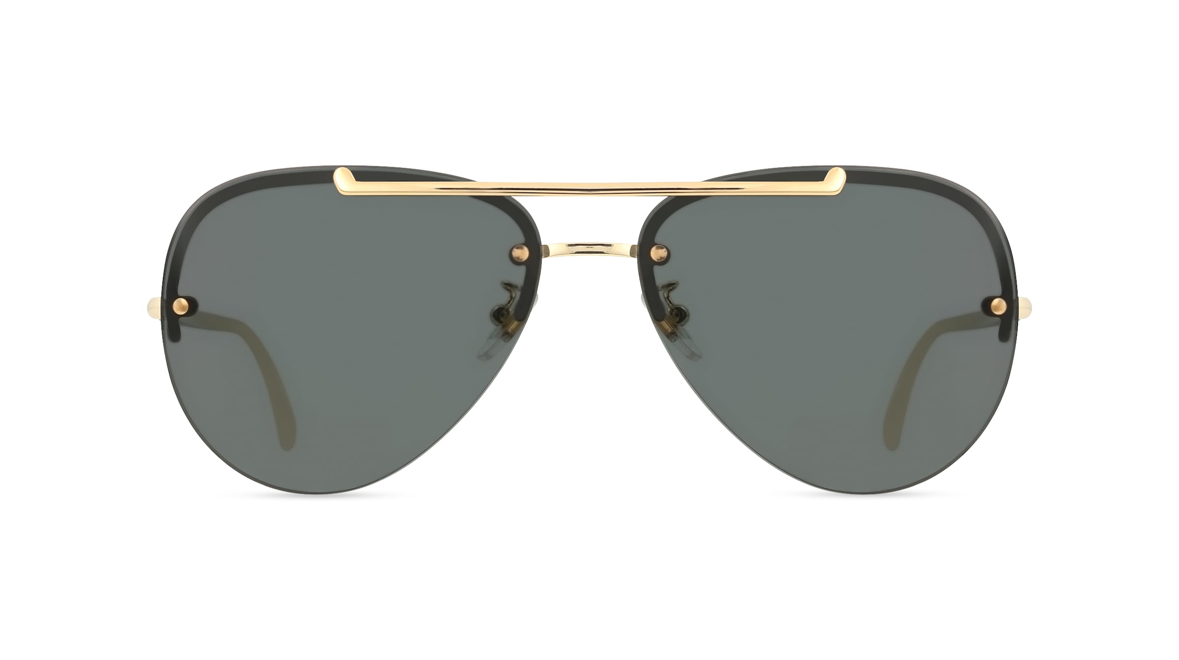 Versace VE2231 Damen-Sonnenbrille Randlos Pilot Metall-Gestell, gold