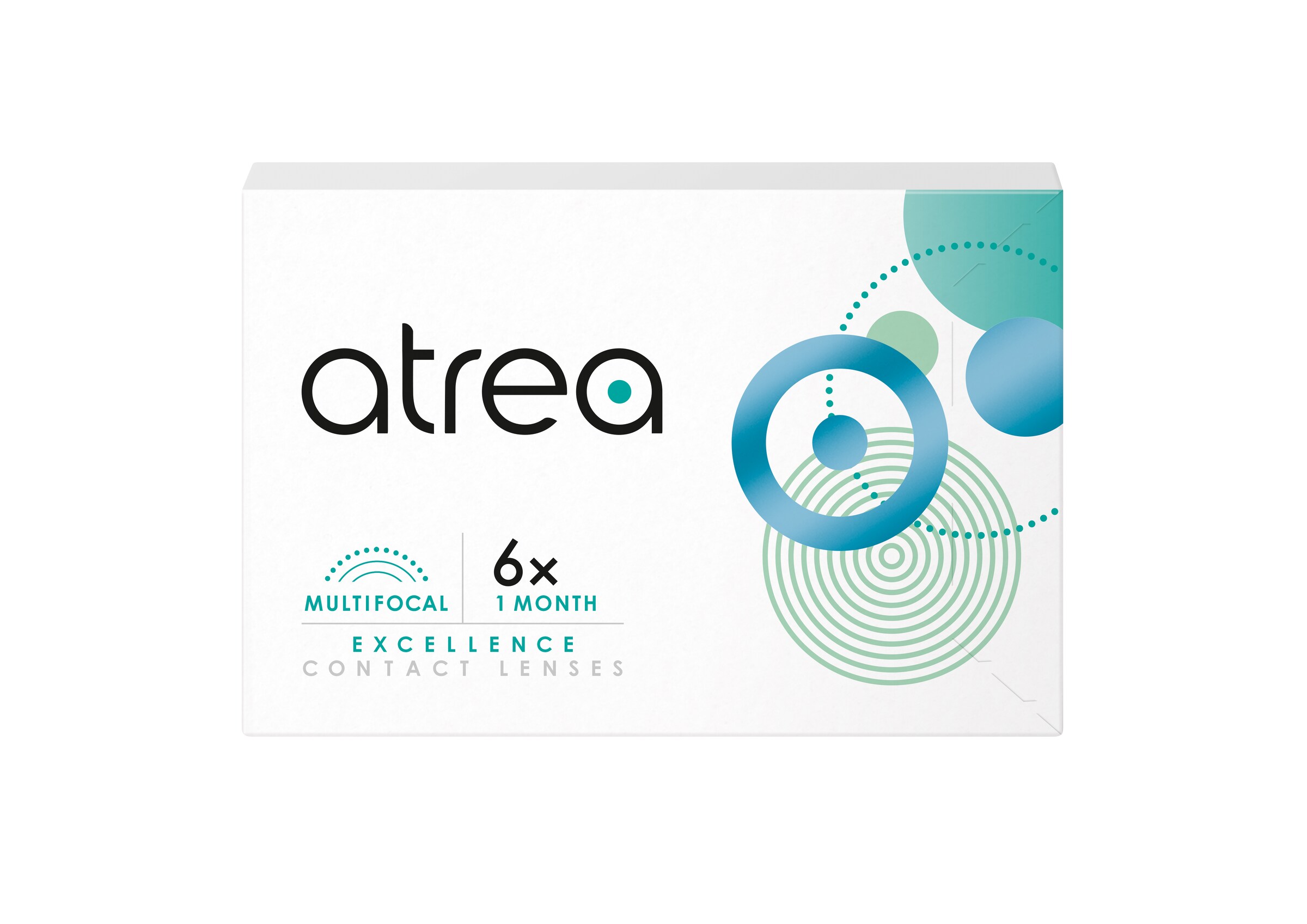 Atrea Excellence 1 Month Multifocal (6er Packung) Monatslinsen (-3.5 dpt, Addition Low (0.75-2.25) & BC 8.6)