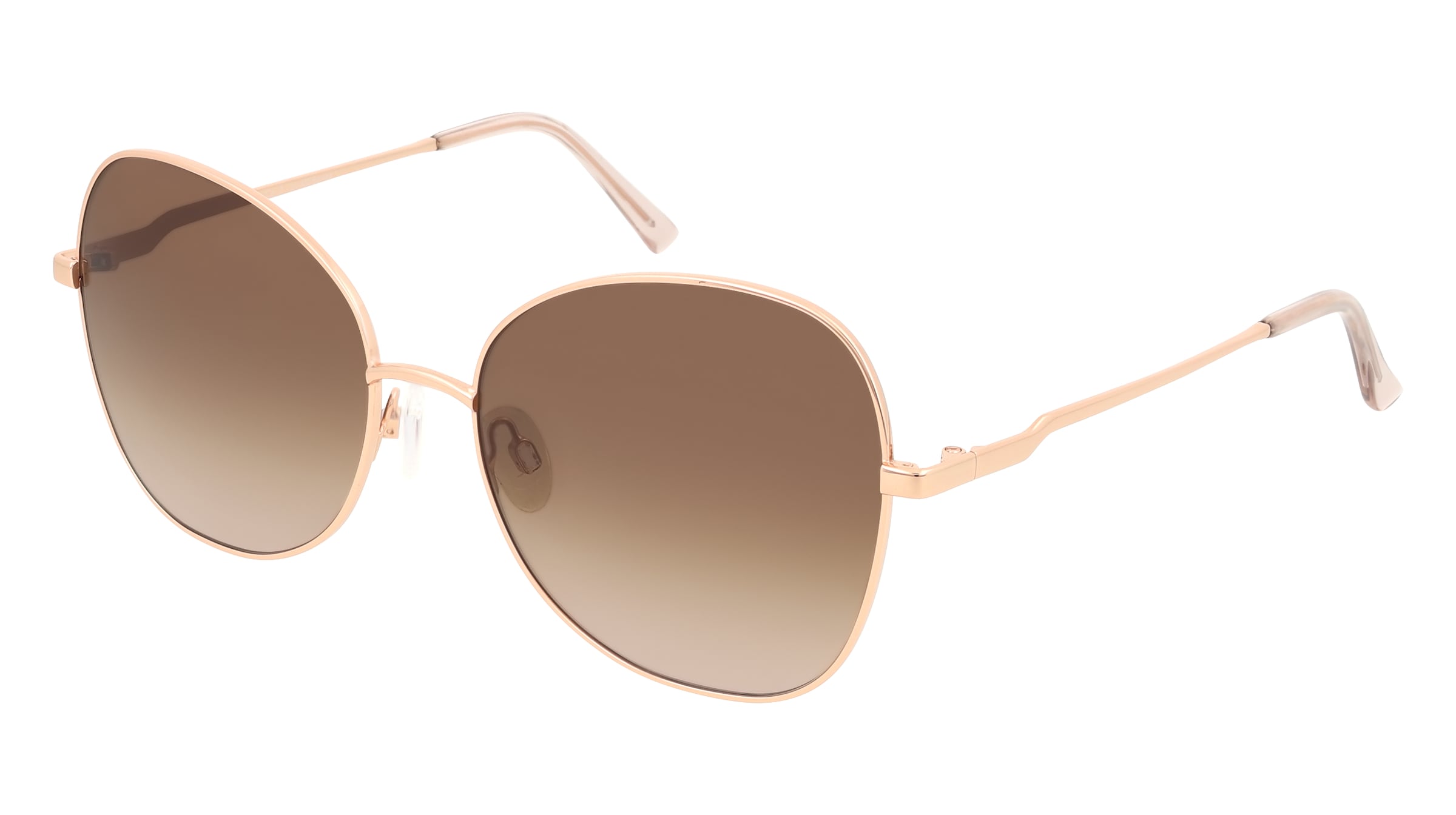 Fielmann BD 607 SUN FA KYLIE Damen-Sonnenbrille Vollrand Butterfly Edelstahl-Gestell, Pink