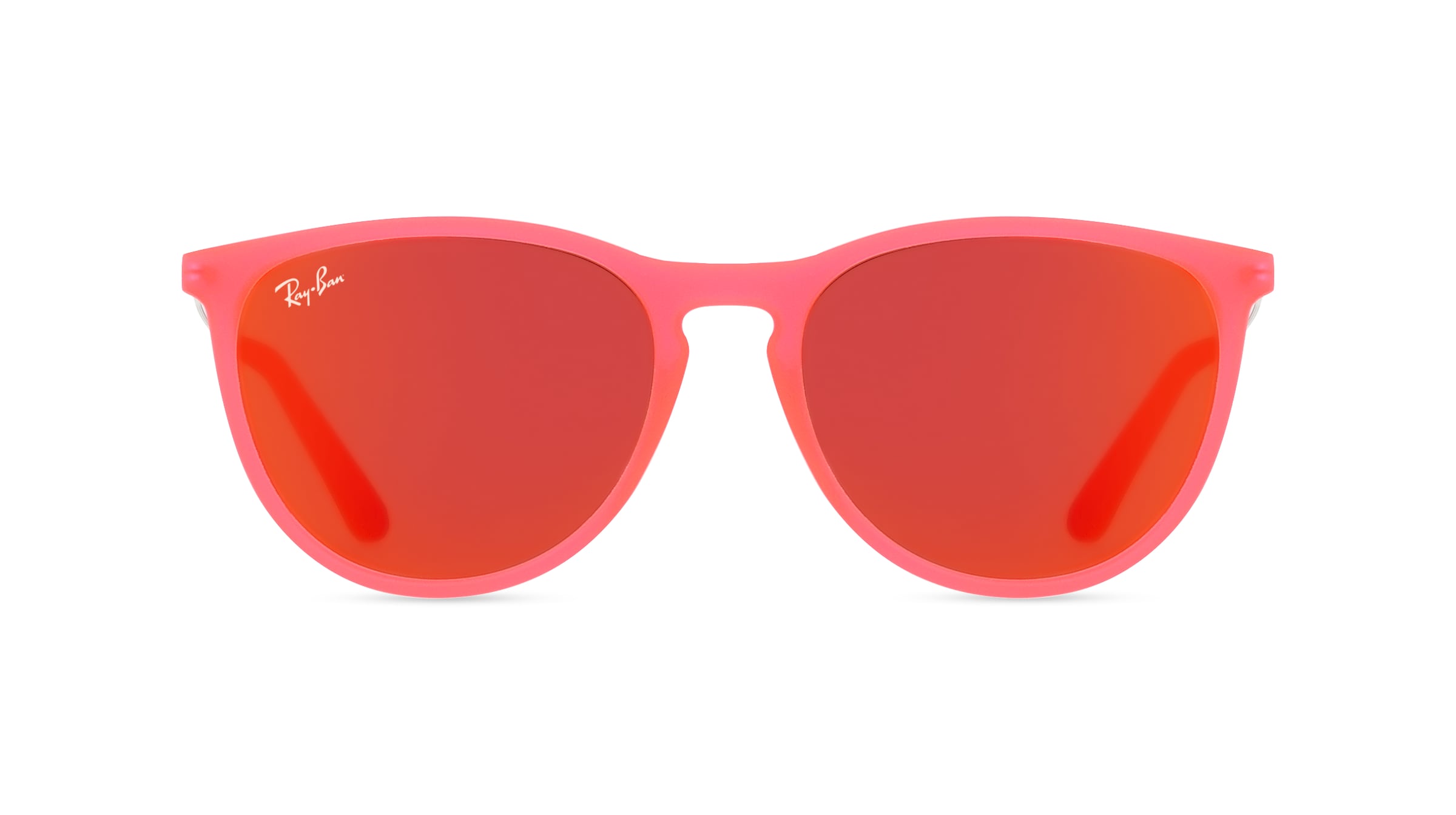 Ray-Ban Junior RJ 9060S ERIKA Jugend-Sonnenbrille Vollrand Panto Kunststoff-Gestell, pink