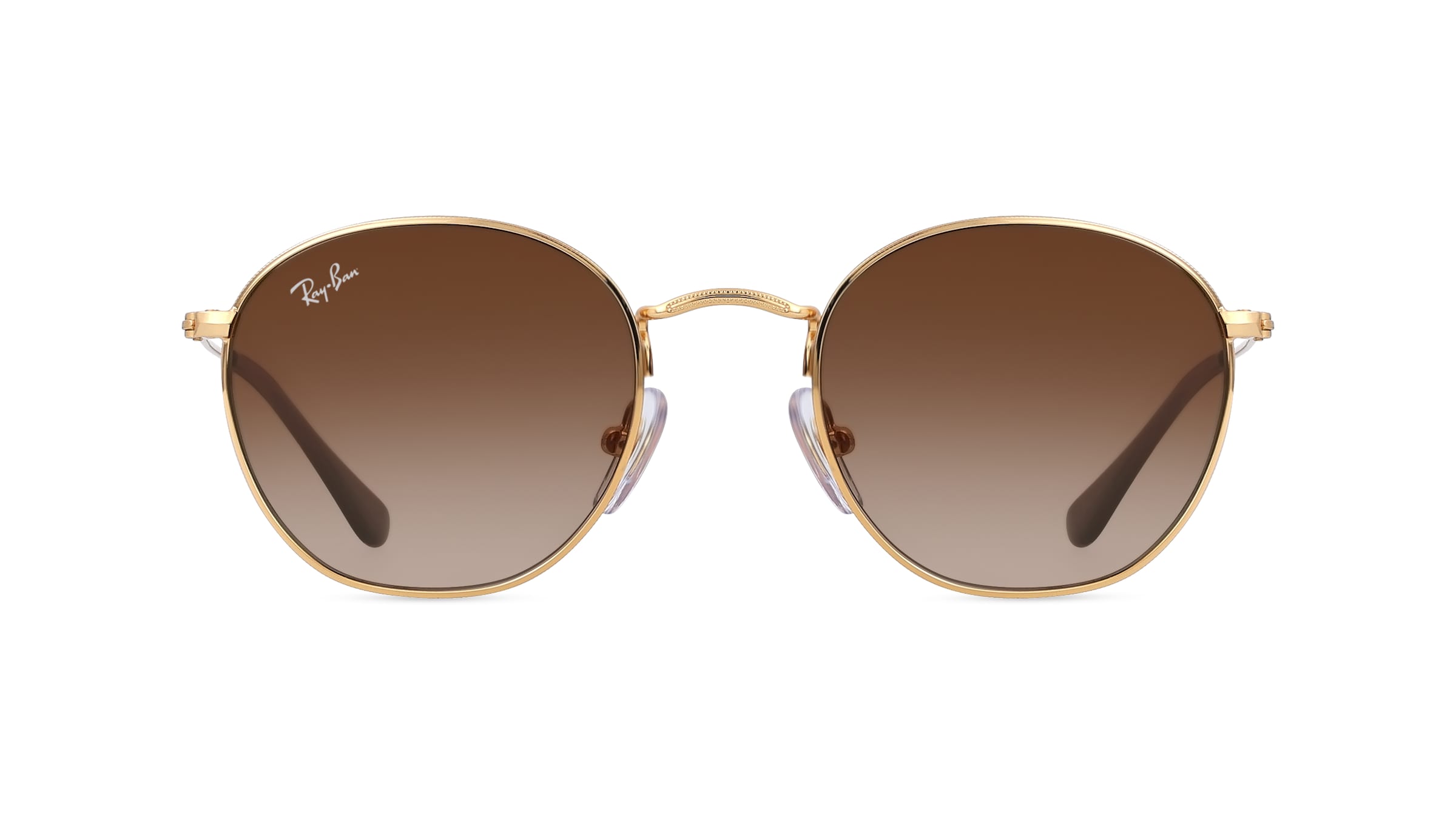 Ray-Ban Junior RJ9572S Jugend-Sonnenbrille Vollrand Rund Metall-Gestell, gold