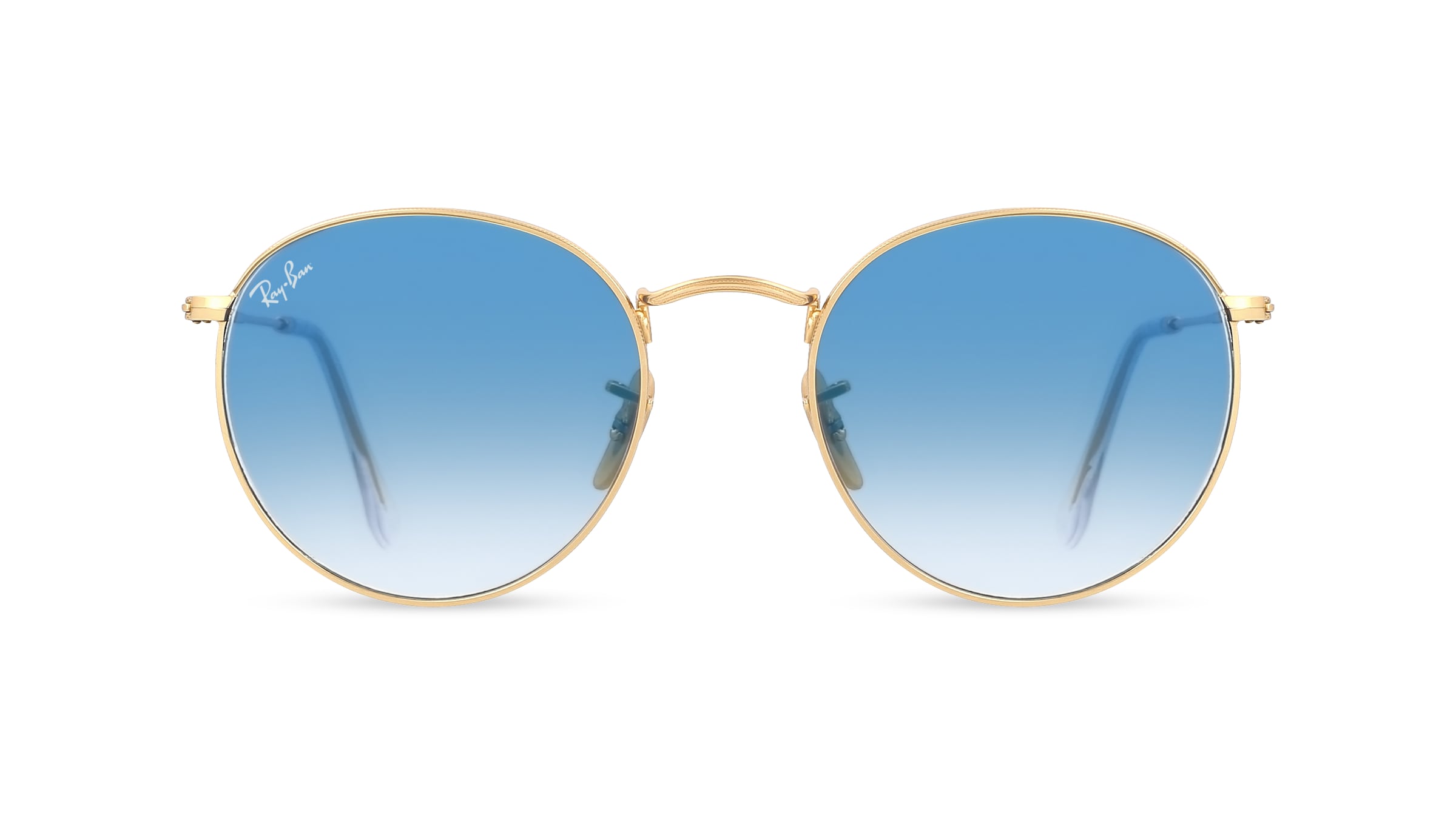 Ray-Ban RB 3447N ROUND METAL Unisex-Sonnenbrille Vollrand Rund Metall-Gestell, gold