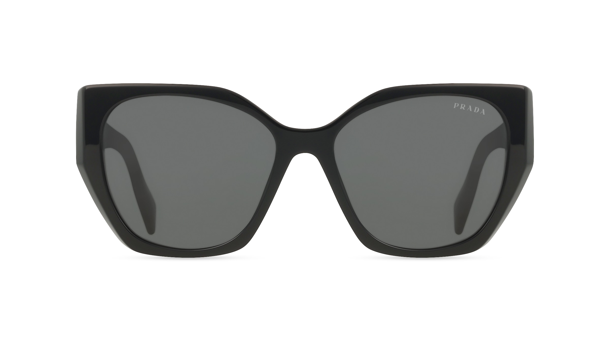 Prada PR 19ZS Damen-Sonnenbrille Vollrand Pilot Acetat-Gestell, schwarz