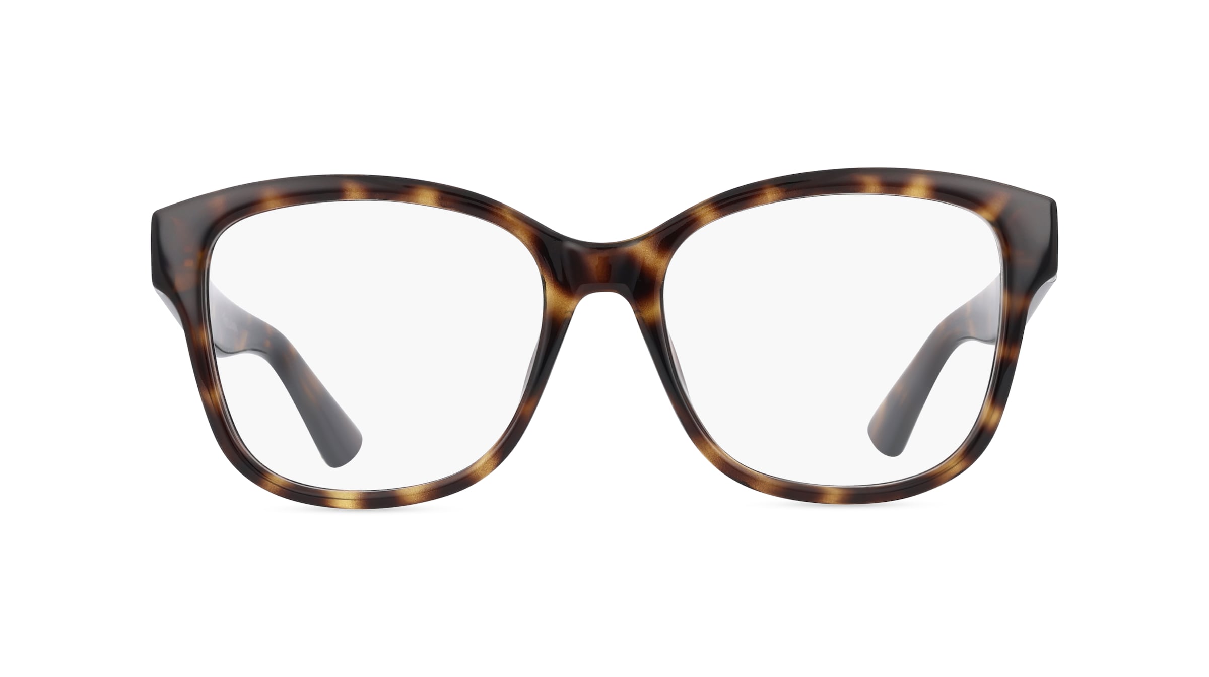 Gucci GG 1340O Damen-Brille inkl. Gläser Vollrand Butterfly Kunststoff-Gestell 54mm/17mm/140mm, Havanna