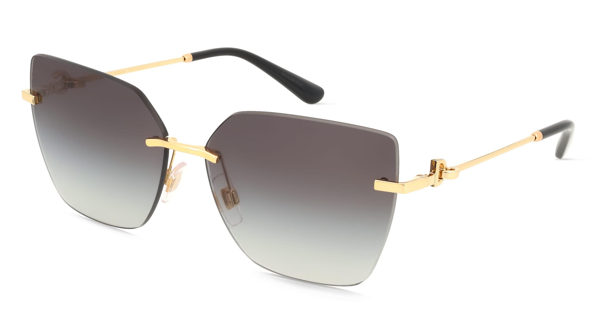 Dolce&amp;Gabbana 0DG2321 Damen-Sonnenbrille Randlos Cat Eye Metall-Gestell, Gold