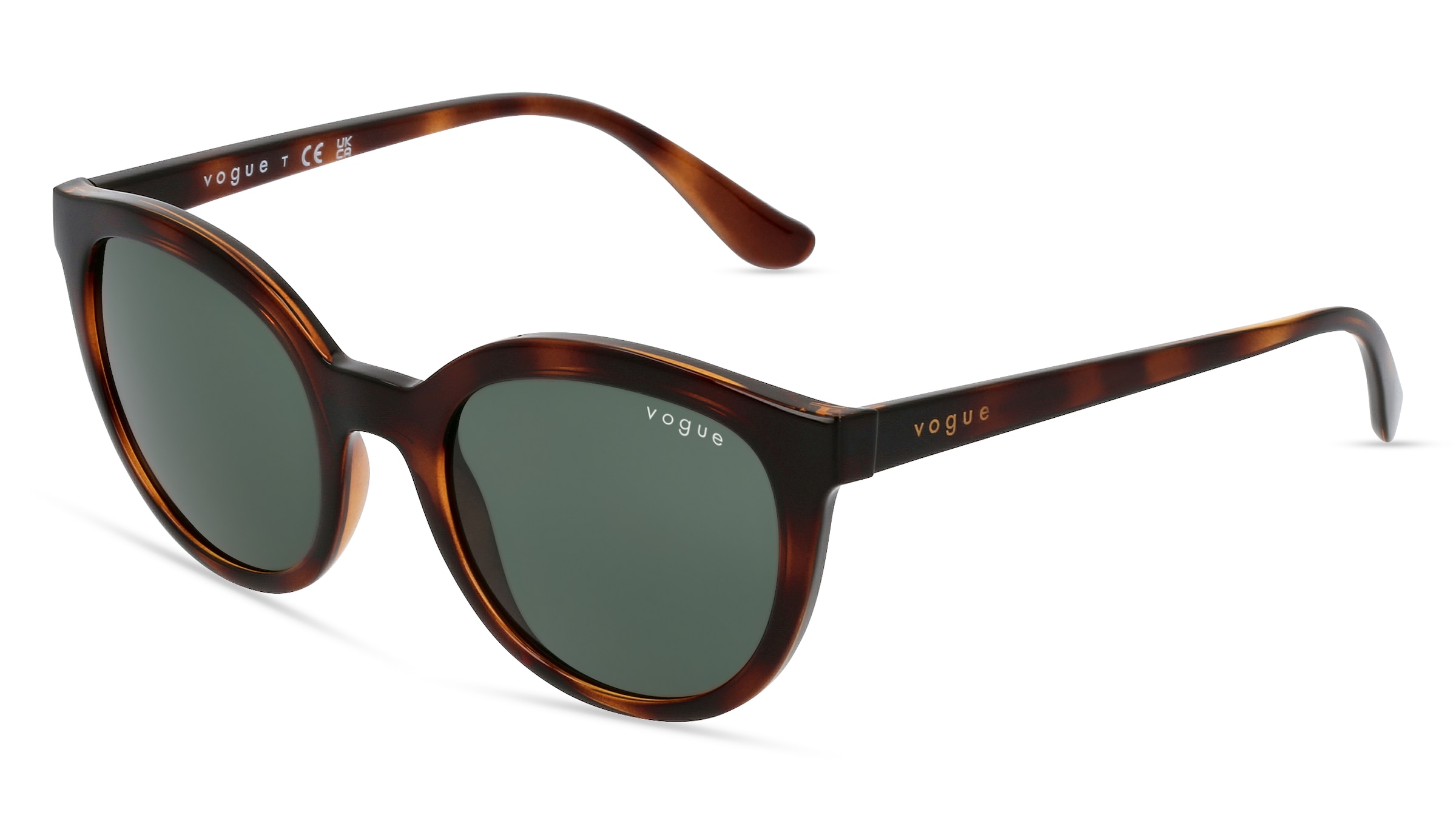 Luxottica Vogue eyewear VO5427S Damen-Sonnenbrille Vollrand Oval Kunststoff-Gestell, braun