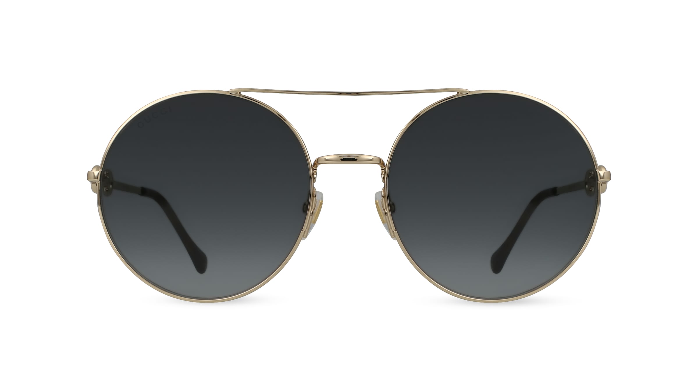 Gucci GG0878S Damen-Sonnenbrille Vollrand Rund Metall-Gestell, gold