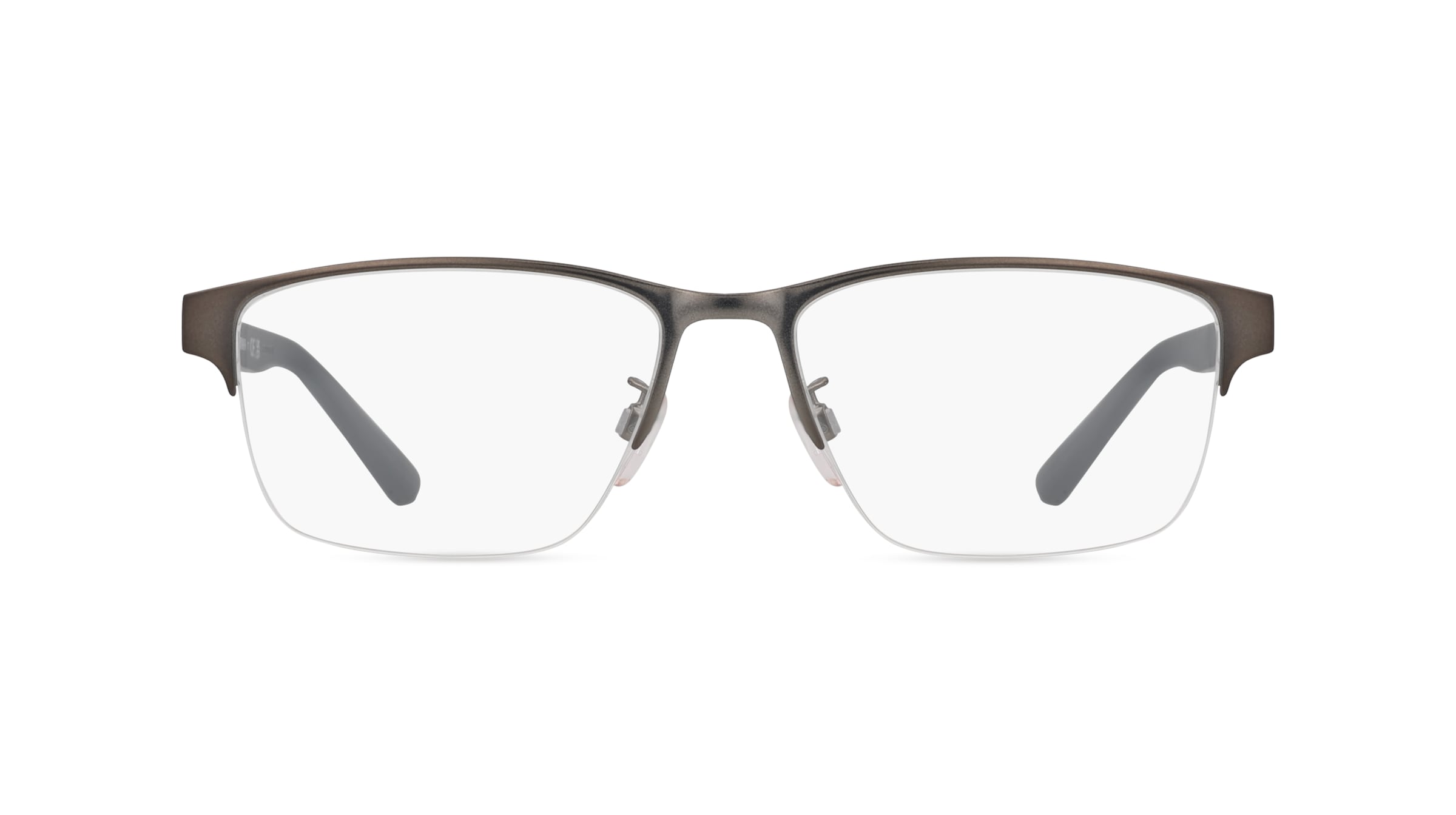 Emporio Armani EA1138 Herren-Brille inkl. Gläser Nylor Eckig Metall-Gestell 54mm/17mm/145mm, silber