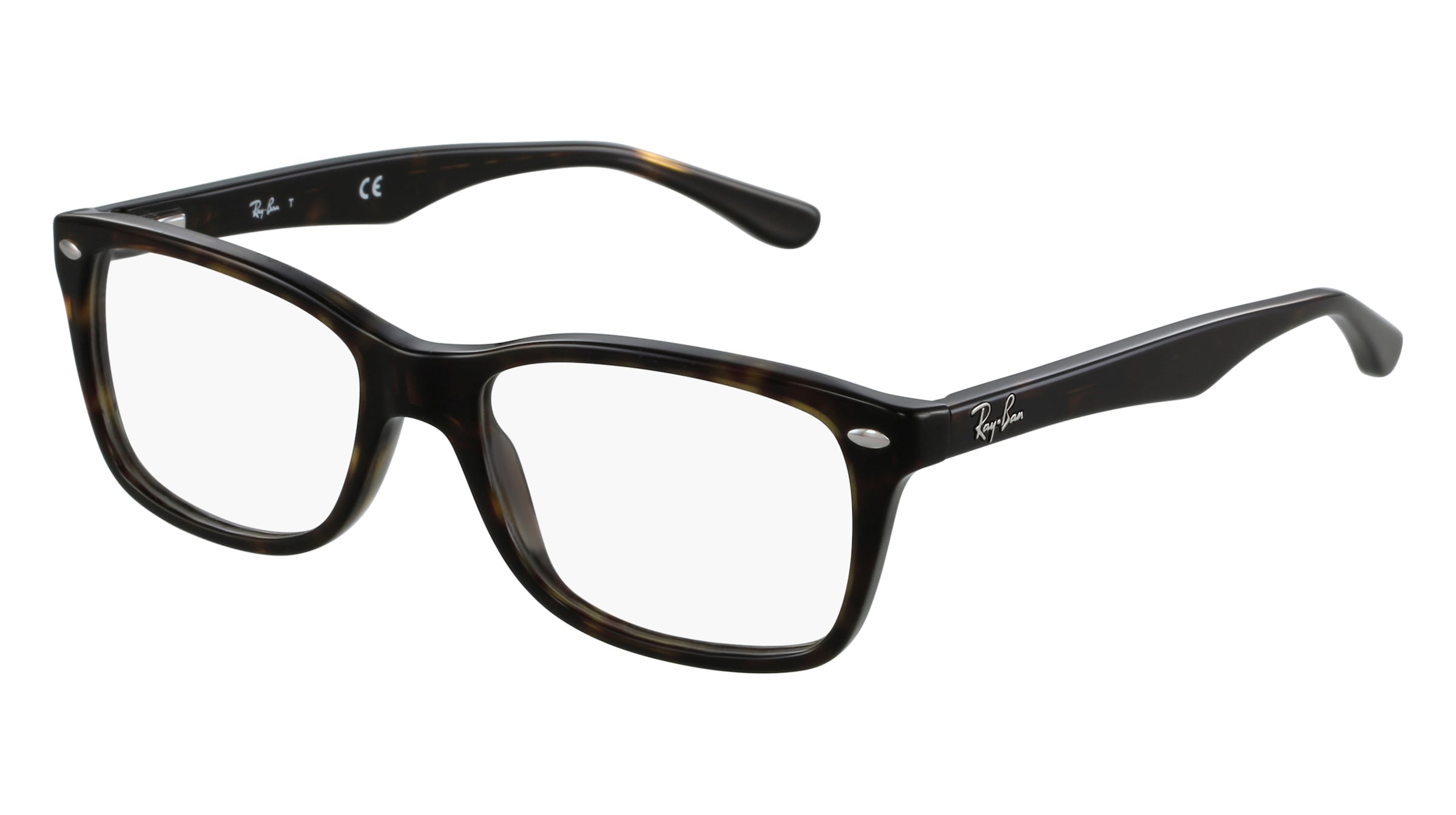 Ray-Ban RB 5228 Unisex-Brille inkl. Gläser Vollrand Eckig Kunststoff-Gestell 50mm/17mm/140mm, braun