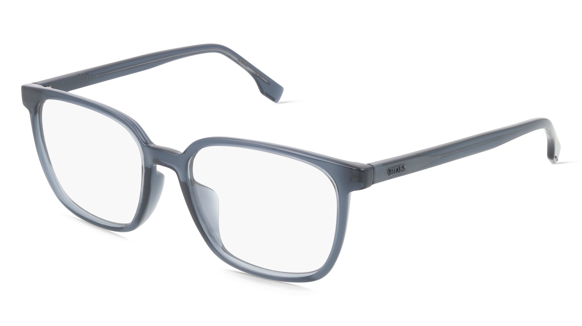 Boss 1679/F Herren-Brille inkl. Gläser Vollrand Quadratisch Kunststoff-Gestell 53/18/150, Blau