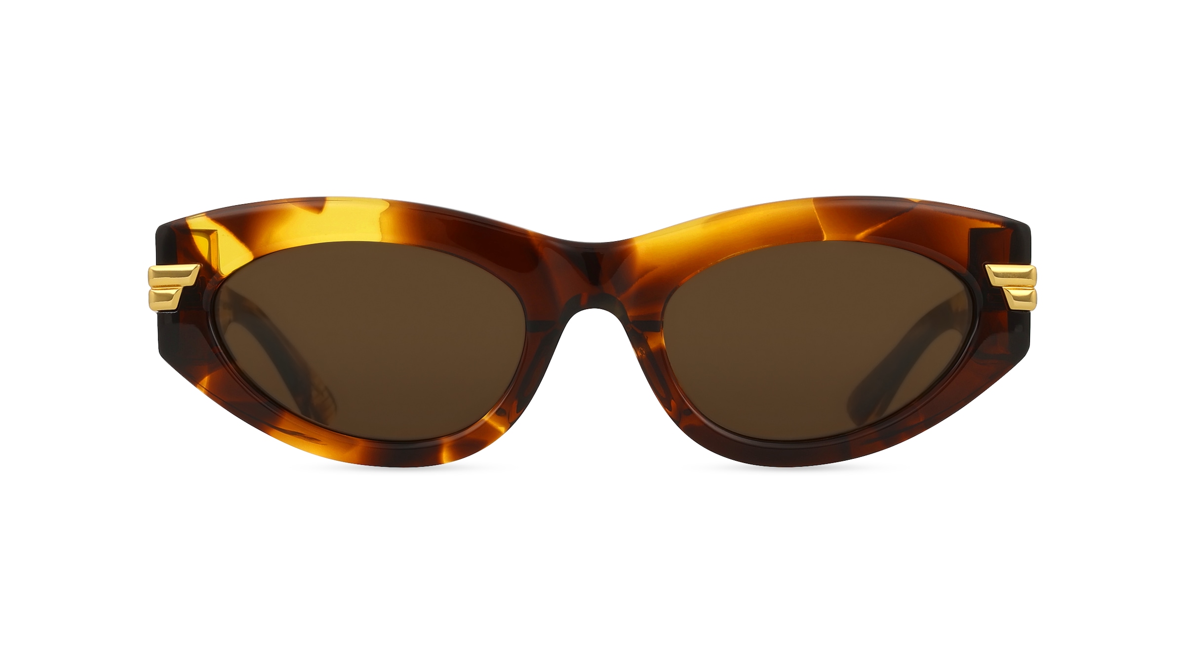 Bottega Veneta BV1189S Damen-Sonnenbrille Vollrand Butterfly Recycled Acetat-Gestell, braun