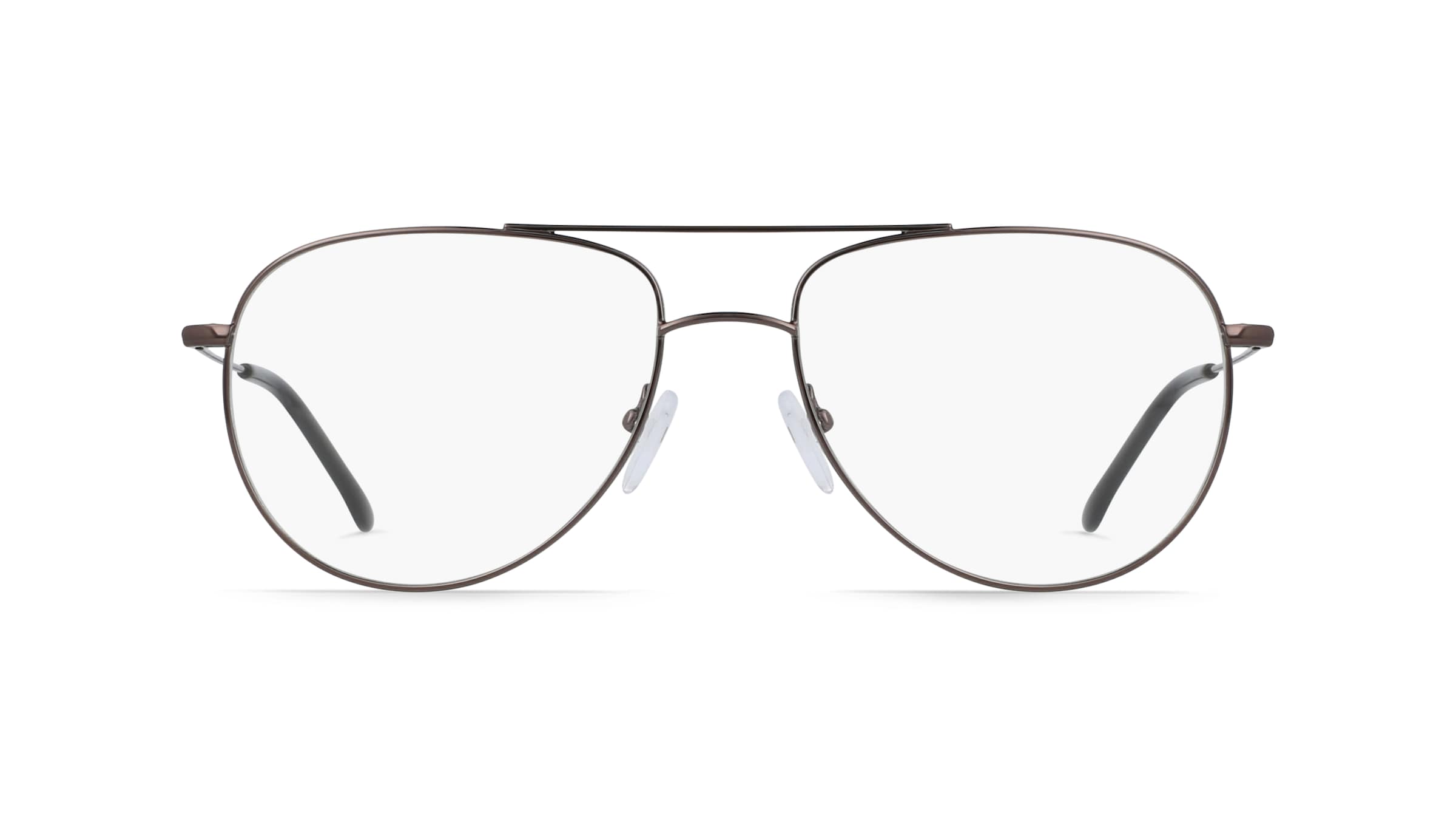 Fielmann BD 455 CL Herren-Brille inkl. Gläser Vollrand Pilot Edelstahl-Gestell 54mm/16mm/135mm, grau