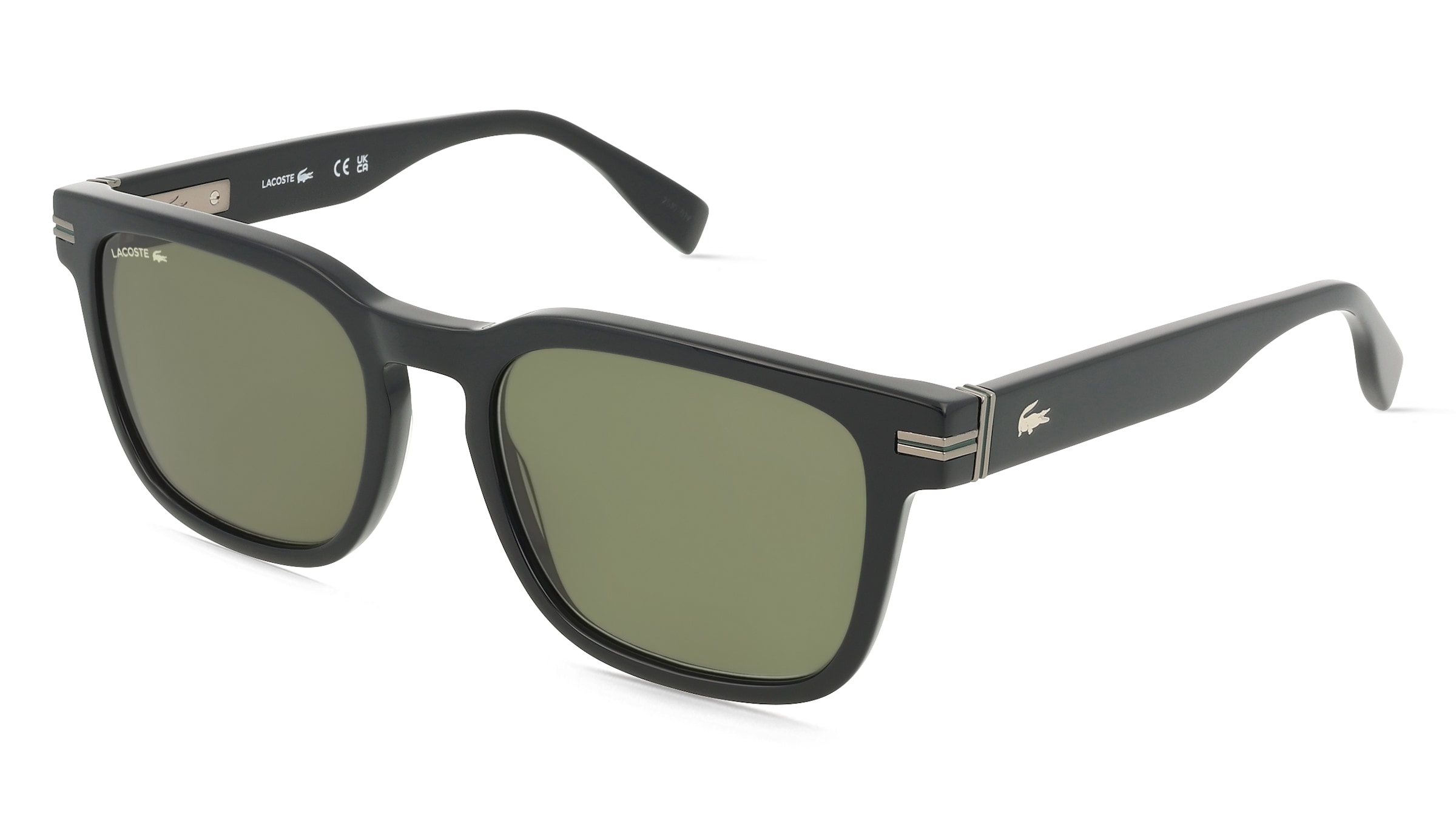 Lacoste L6065SN Herren-Sonnenbrille Vollrand Eckig Acetat-Gestell, Schwarz