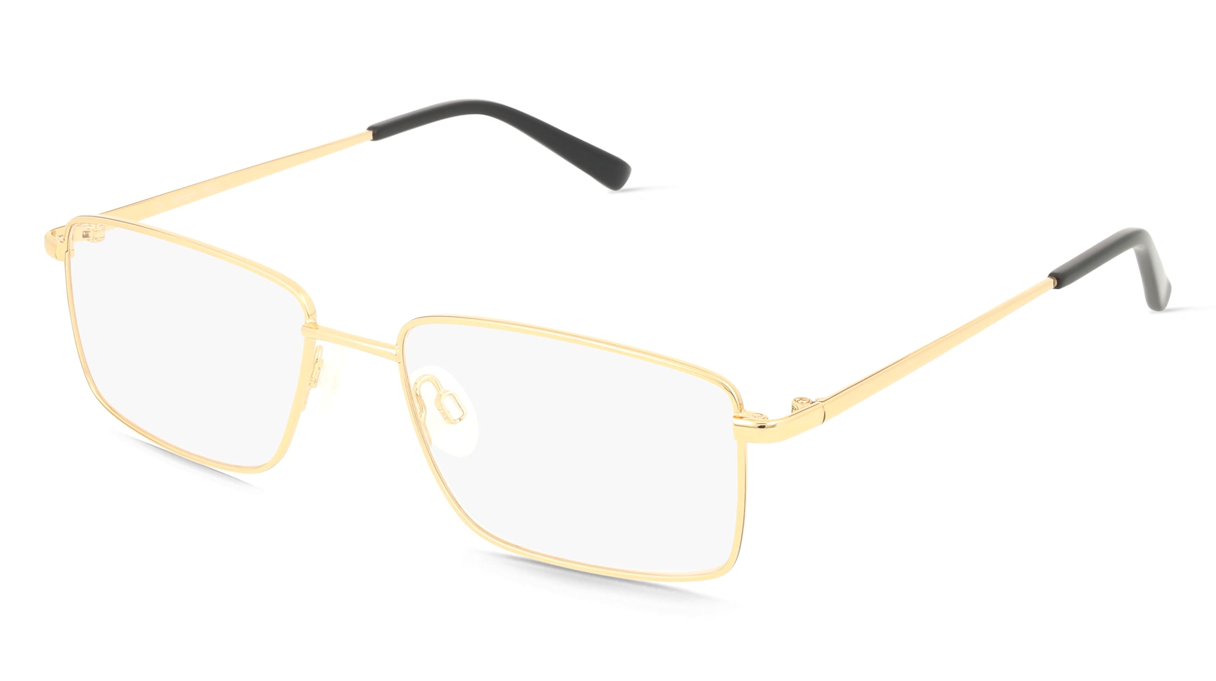 Fielmann MO 003 CL RIKO Herren-Brille inkl. Gläser Vollrand Quadratisch Edelstahl-Gestell 54/17/145, Gold