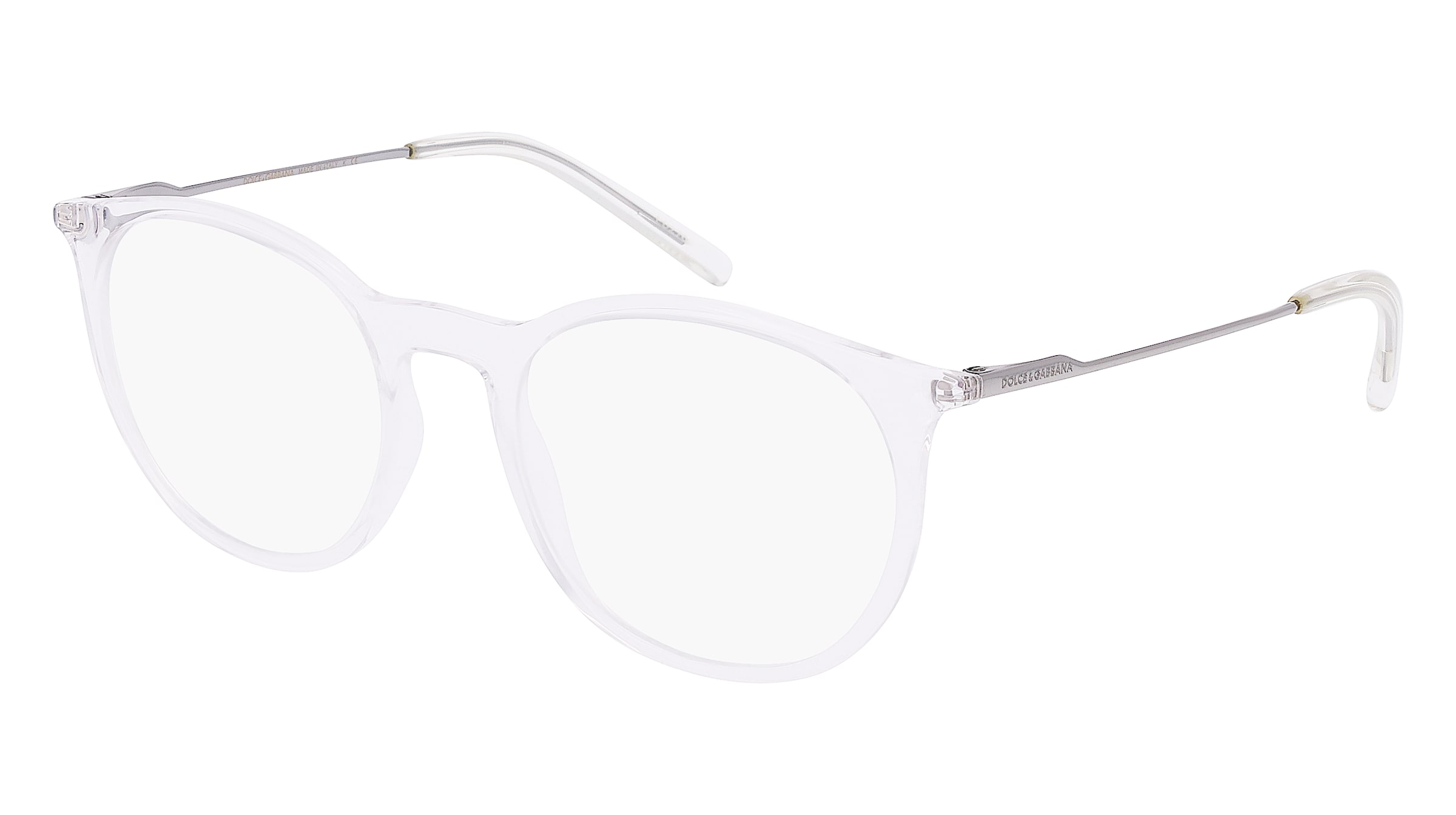 Dolce&amp;Gabbana DG5031 Herren-Brille inkl. Gläser Vollrand Panto Kunststoff-Gestell 51/19/140, Transparent