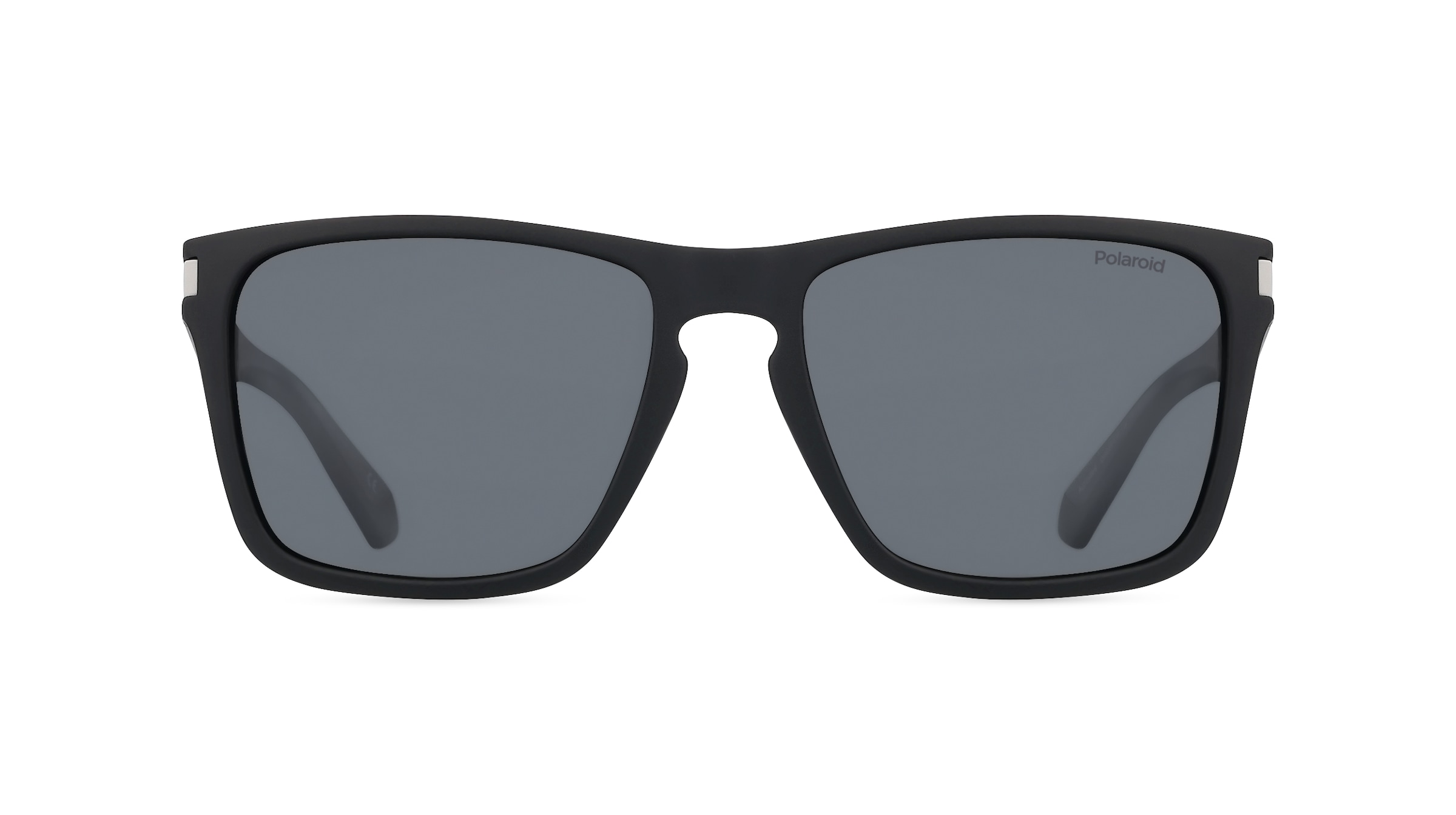 Polaroid PLD 2139/S Unisex-Sonnenbrille Vollrand Quadratisch Kunststoff-Gestell, schwarz