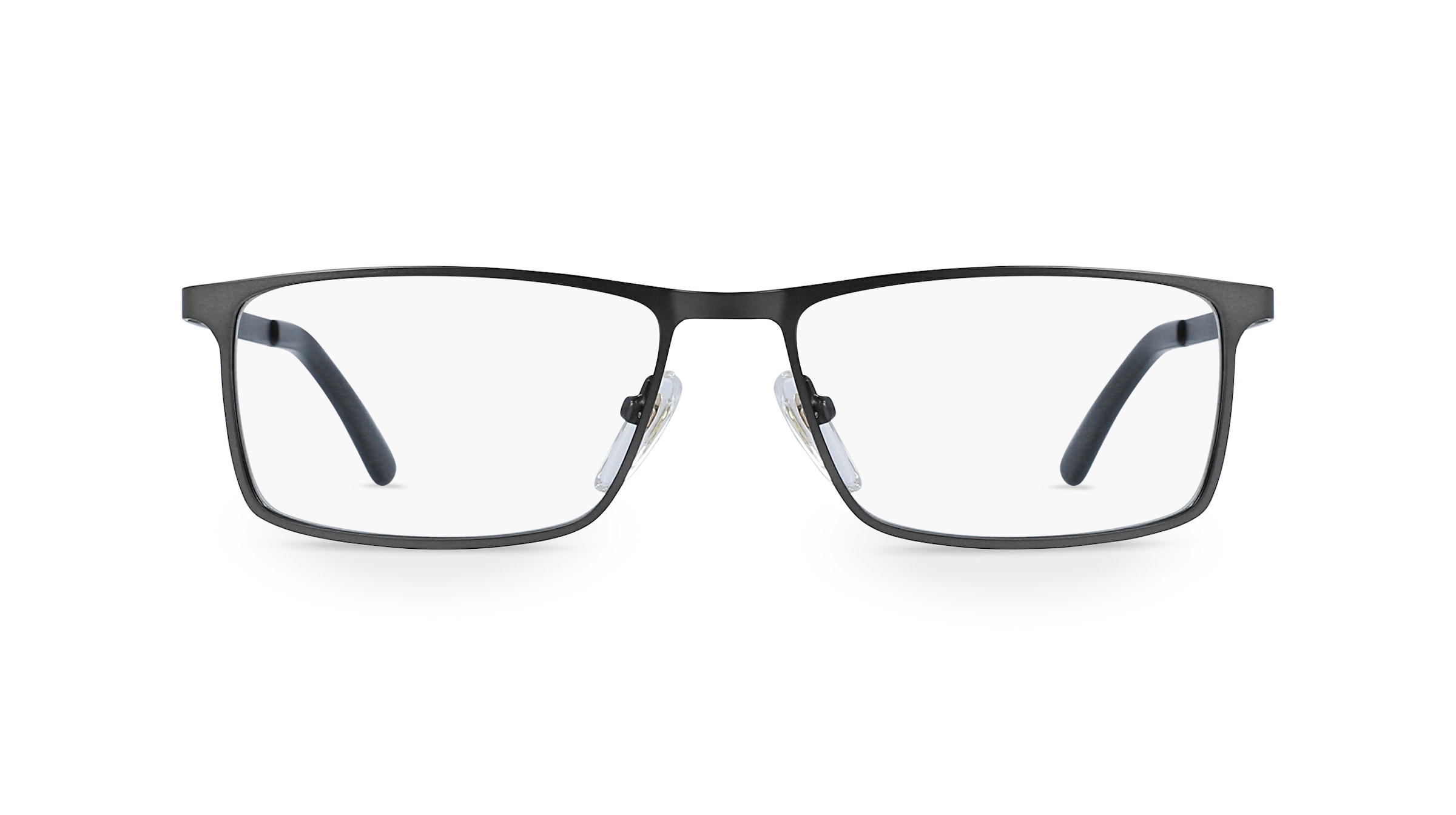 Fielmann OPH 9776 FLEX CL Herren-Brille inkl. Gläser Vollrand Eckig Edelstahl-Gestell 54mm/15mm/140mm, grau