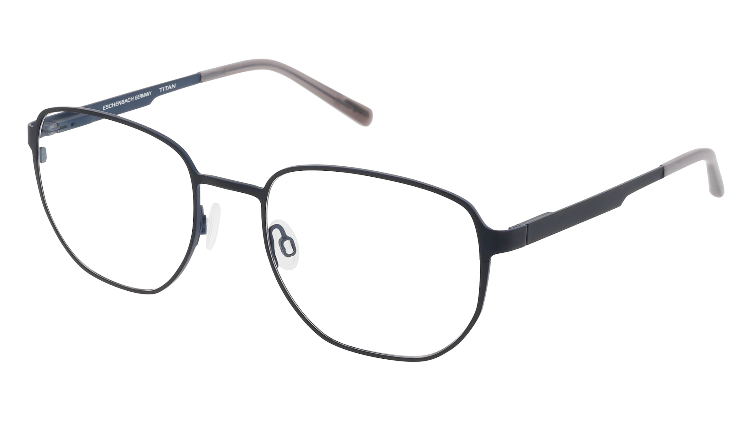 FREIGEIST 861024 Herren-Brille inkl. Gläser Vollrand Quadratisch Titan-Gestell 56/21/150, Blau