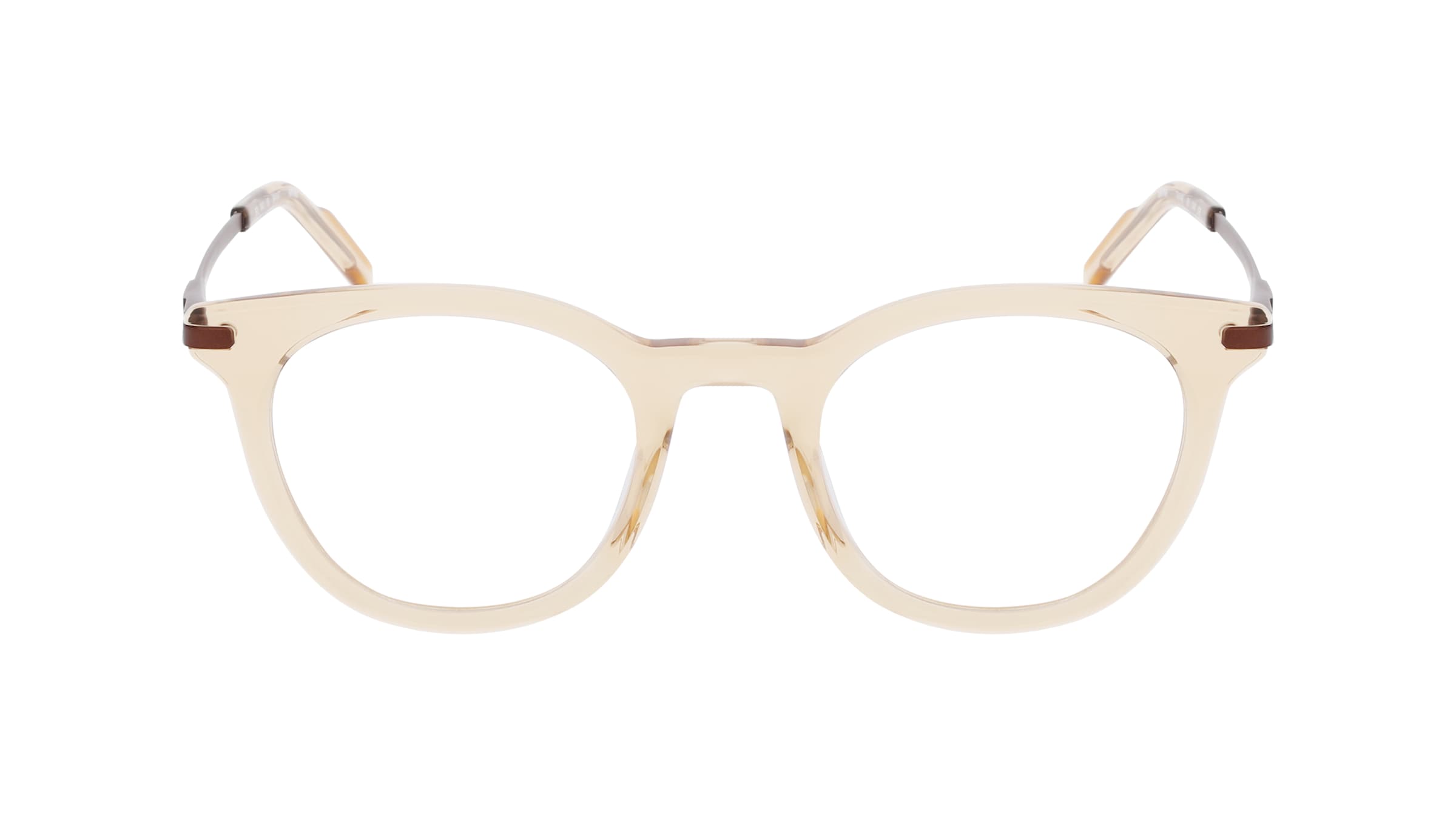 MINI EYEWEAR 741046 Damen-Brille inkl. Gläser Vollrand Panto Kunststoff-Gestell 49mm/22mm/140mm, braun