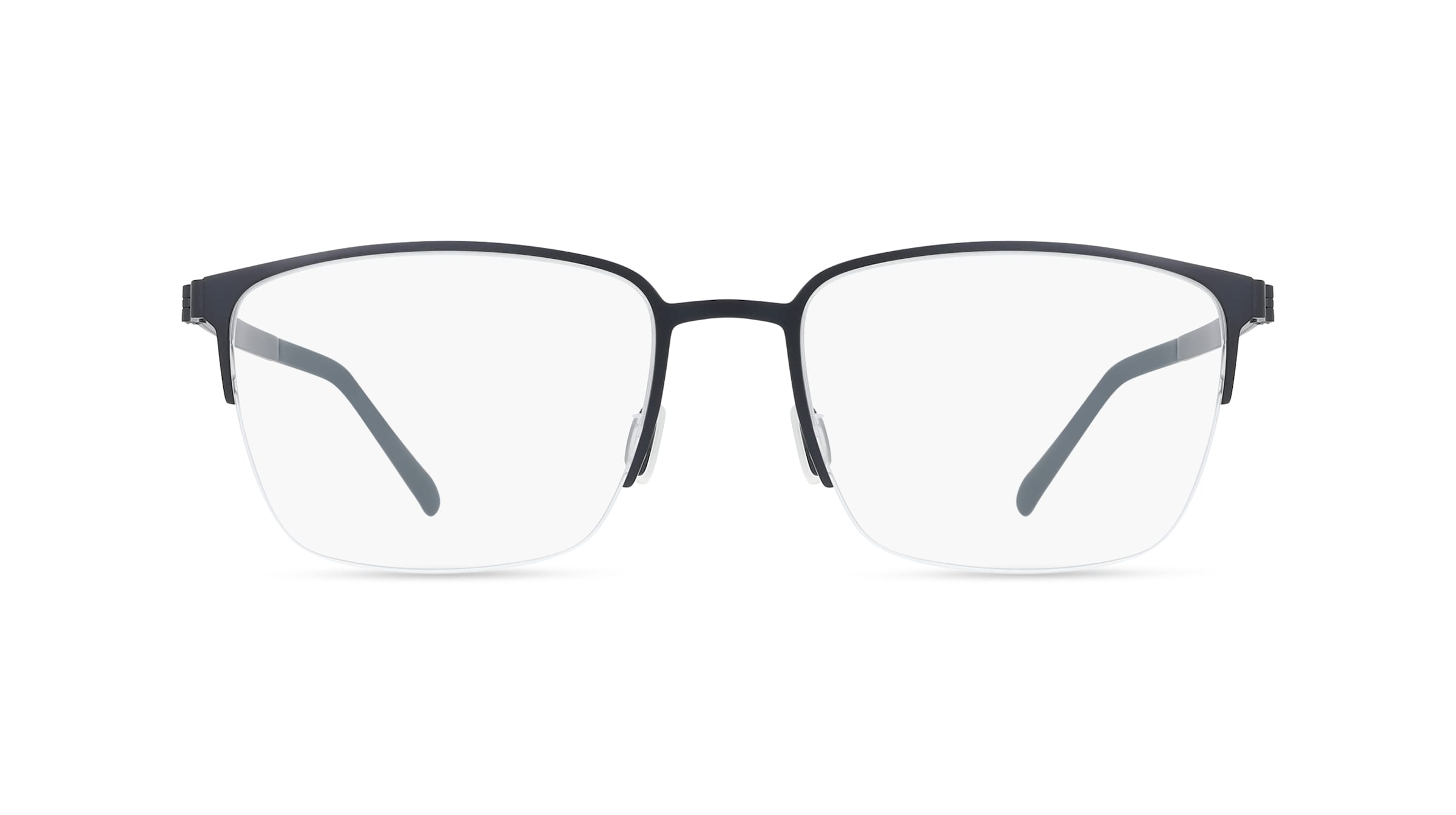 Rodenstock R7170 Herren-Brille inkl. Gläser Halbrand Quadratisch Titan-Gestell 55/19/145, Blau