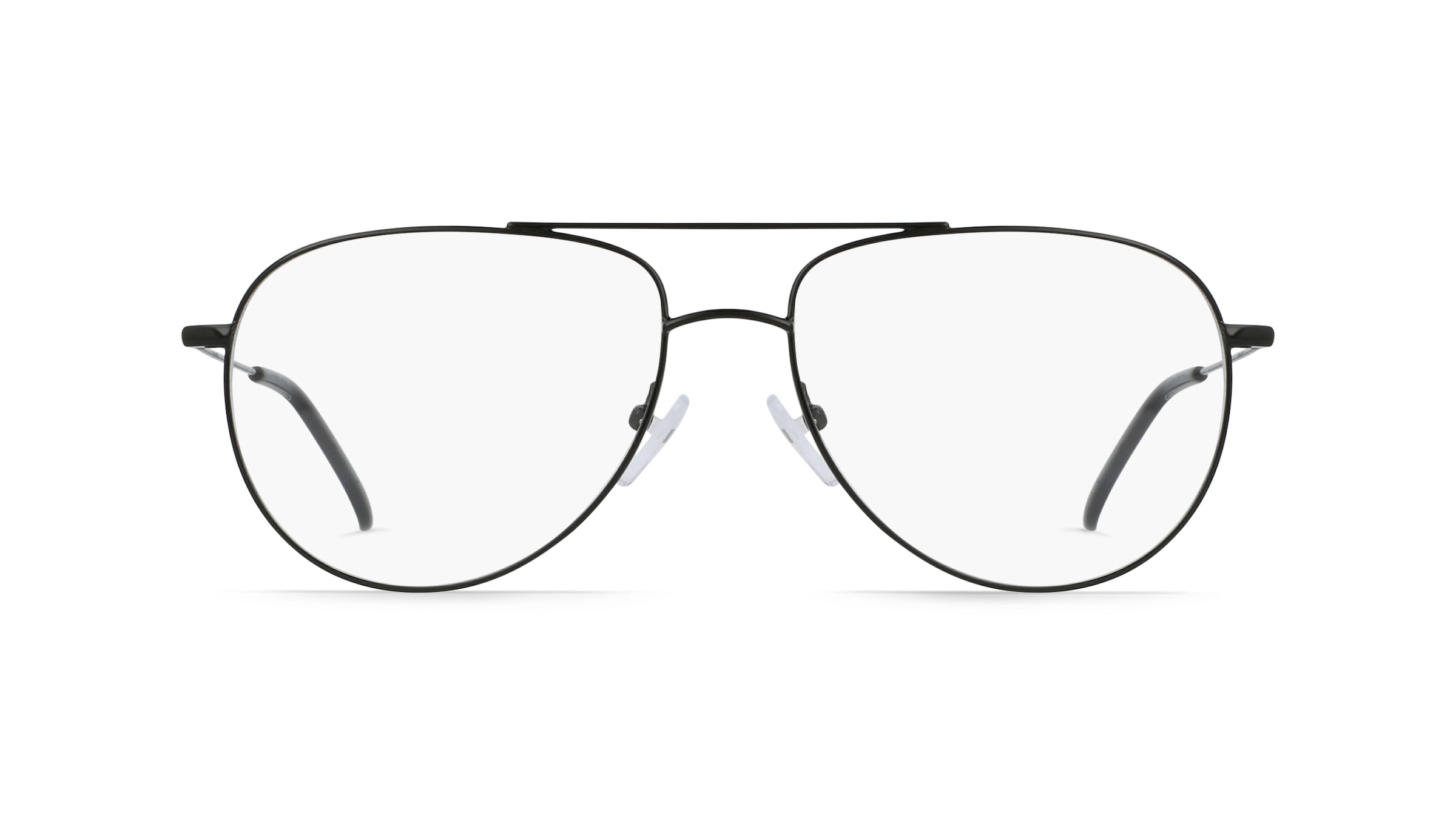 Fielmann BD 455 CL Herren-Brille inkl. Gläser Vollrand Pilot Edelstahl-Gestell 54mm/16mm/135mm, schwarz