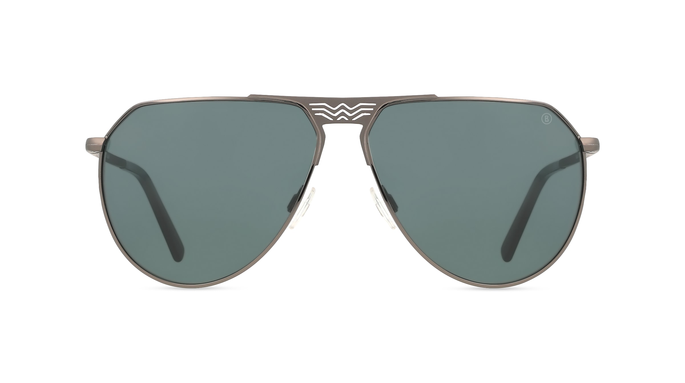 Bogner BO 7327 Herren-Sonnenbrille Vollrand Pilot Edelstahl-Gestell, grau