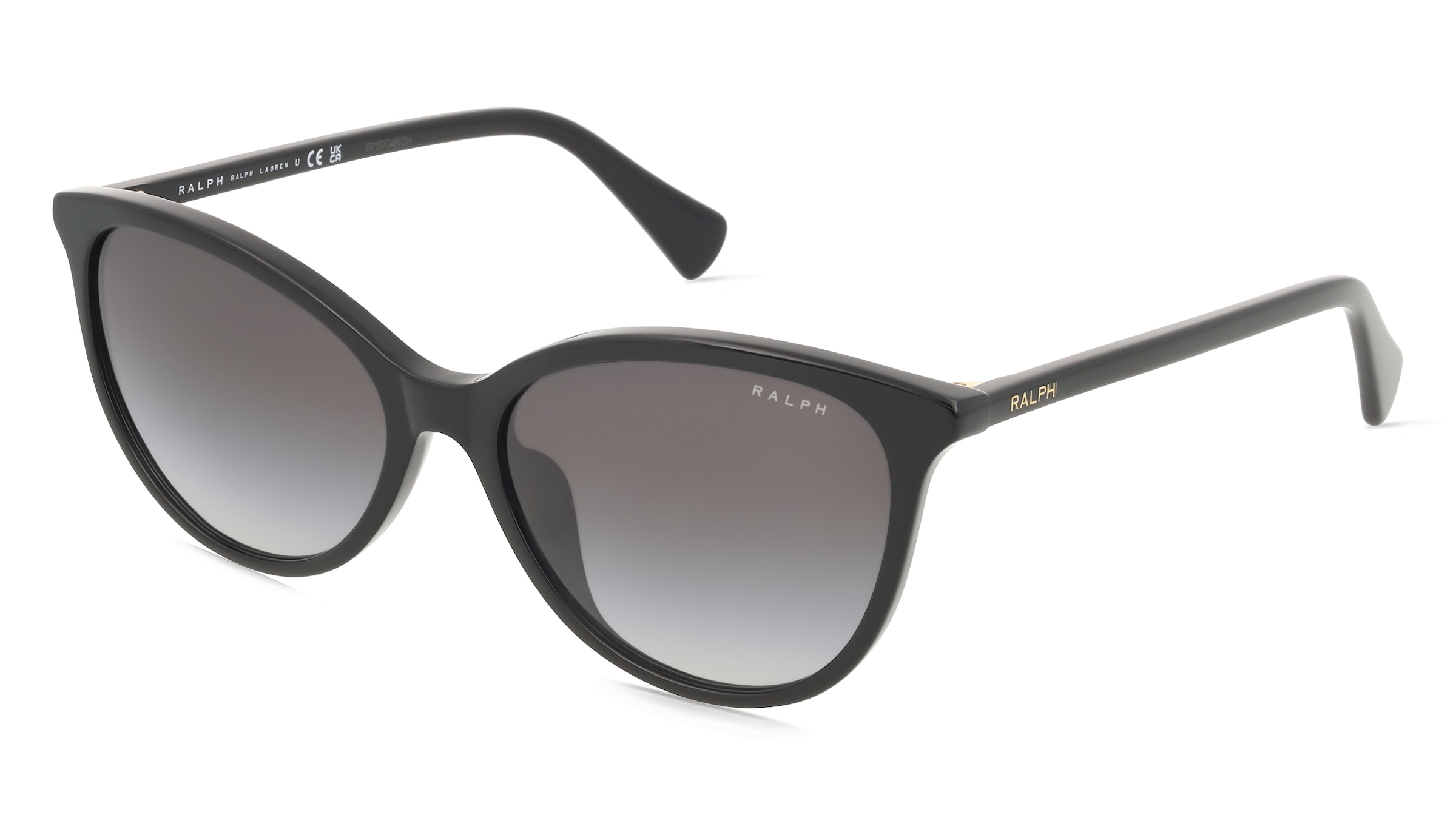 Ralph 0RA5339U Damen-Sonnenbrille Vollrand Panto Acetat-Gestell, Schwarz