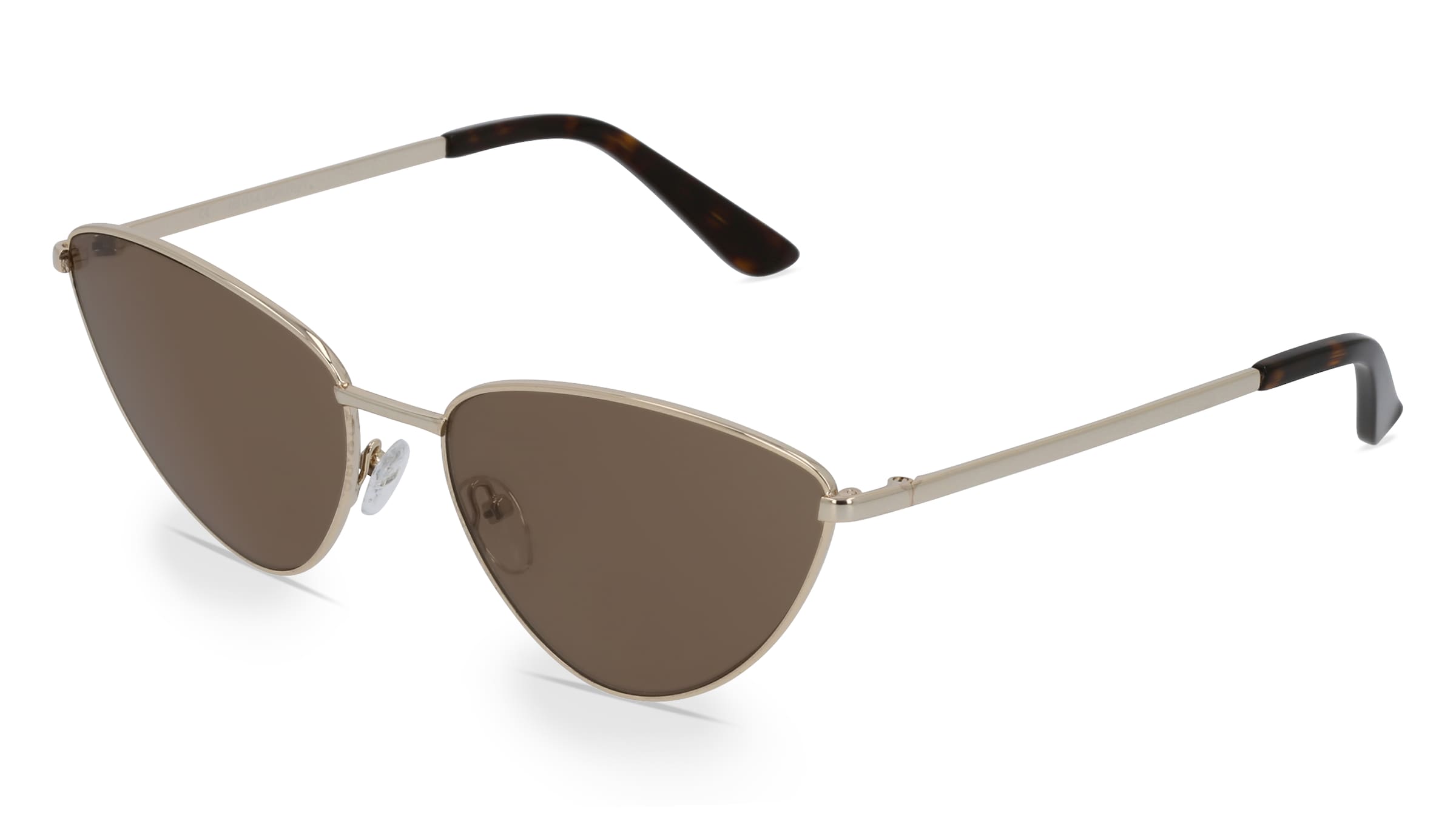 Fielmann MI 014 SUN FA/T Damen-Sonnenbrille Vollrand Butterfly Edelstahl-Gestell, Gold