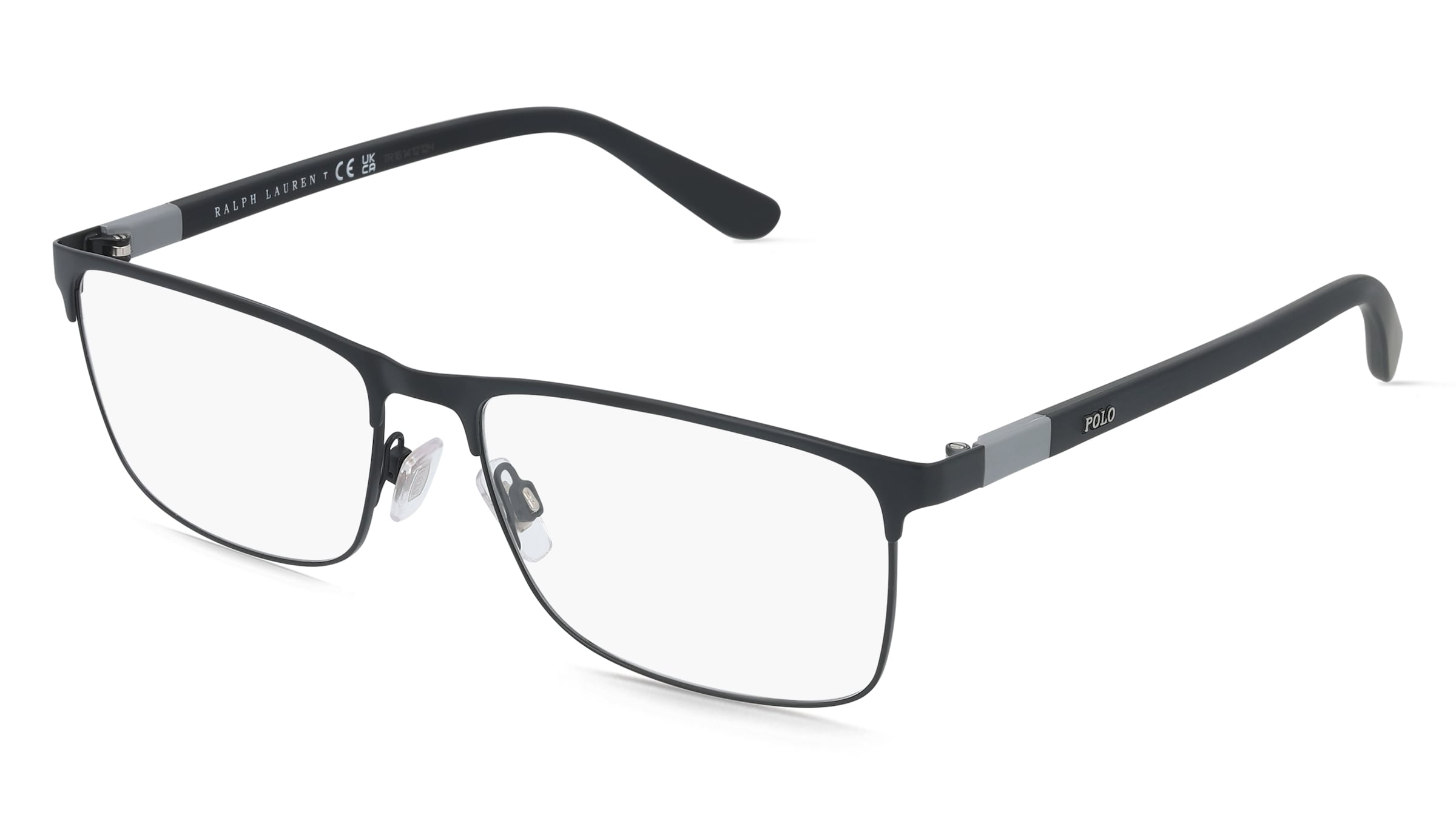 Polo Ralph Lauren 0PH1190 Herren-Brille inkl. Gläser Vollrand Eckig Metall-Gestell 58/17/145, Schwarz