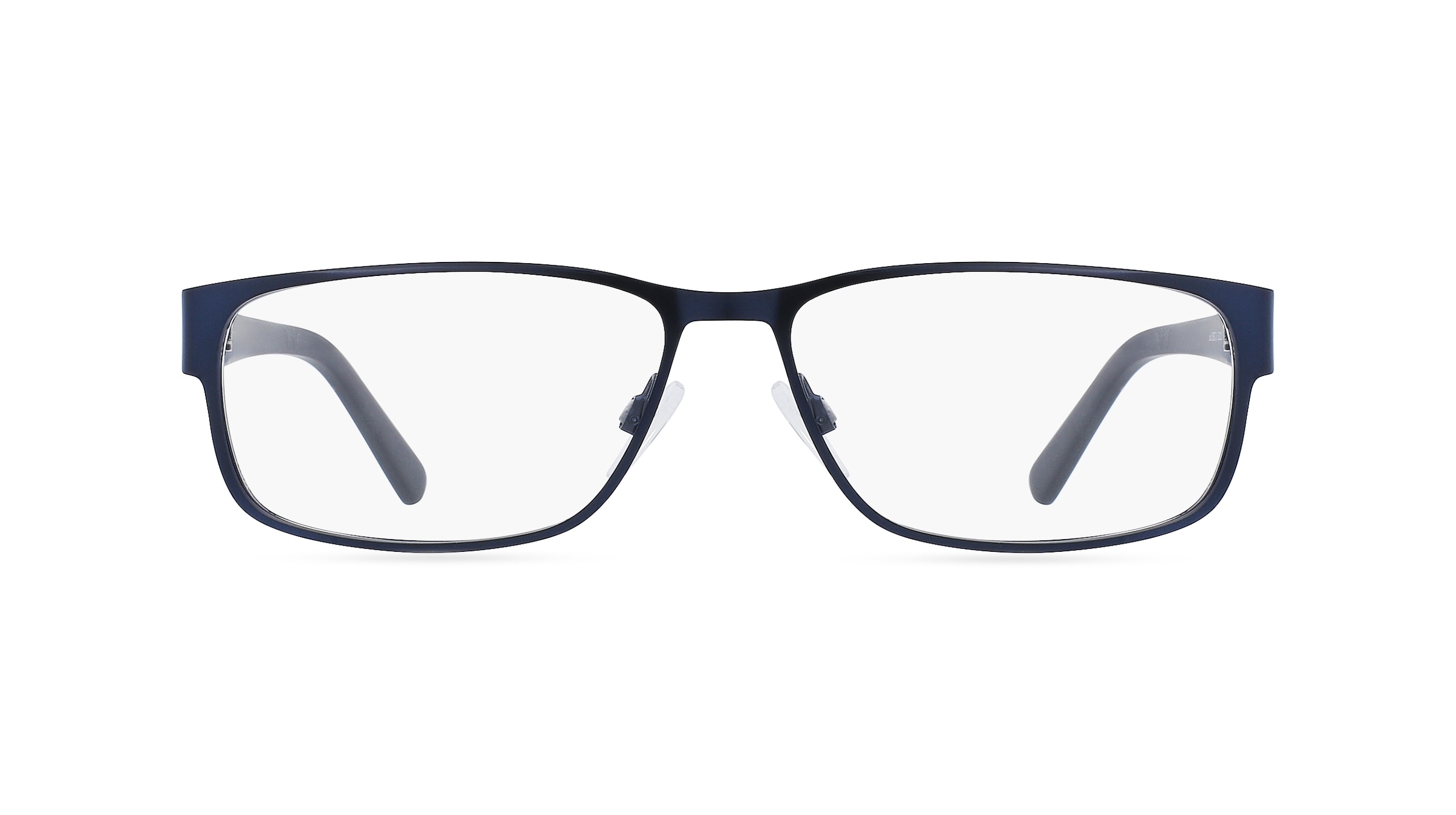 Fielmann DD 002 FLEX CL Herren-Brille inkl. Gläser Vollrand Eckig Edelstahl-Gestell 57mm/15mm/140mm, blau