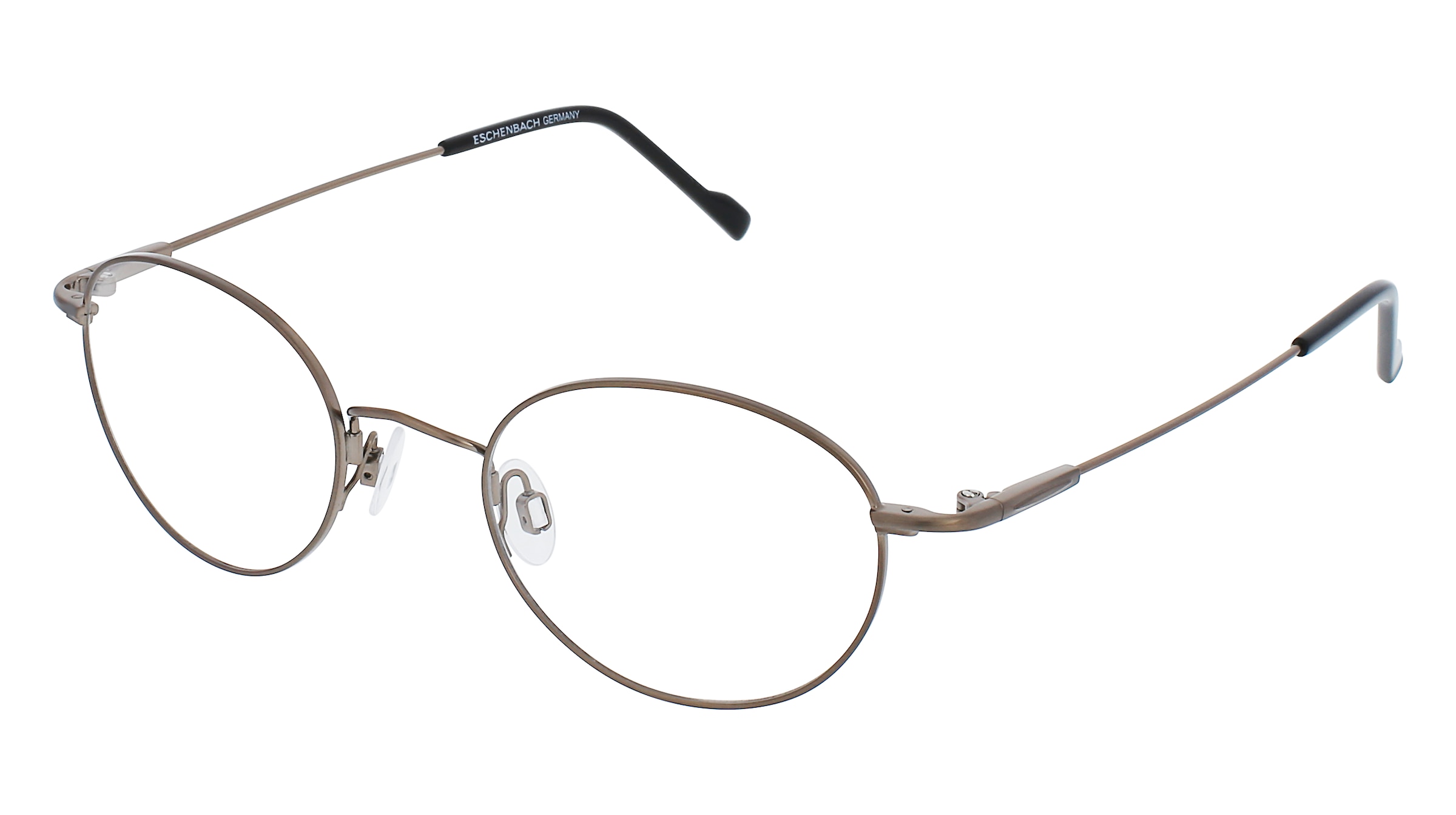 Titanflex 3666 Herren-Brille inkl. Gläser Vollrand Panto Titan-Gestell 49/21/145, Grau