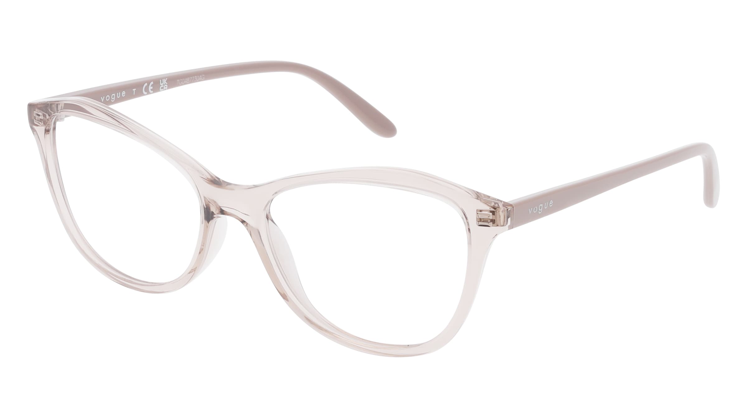 Vogue VO5602 Damen-Brille inkl. Gläser Vollrand Geometrisch Kunststoff-Gestell 52/16/140, Beige