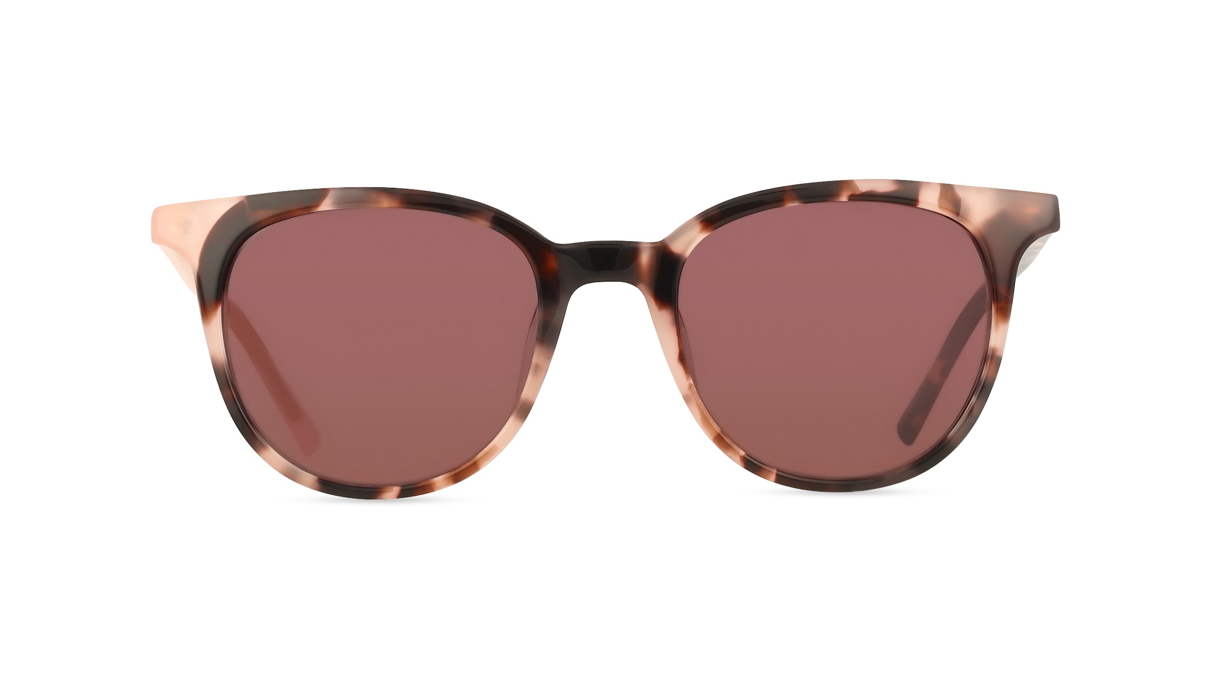 DKNY DK507S Damen-Sonnenbrille Vollrand Rund Acetat-Gestell, braun